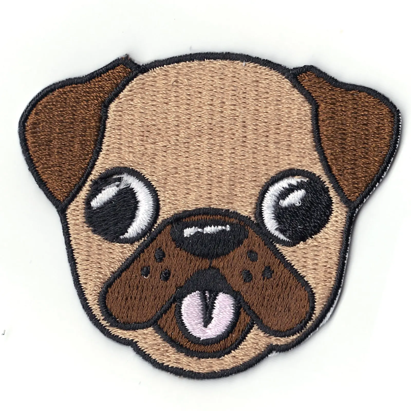 Pug Iron On Patch