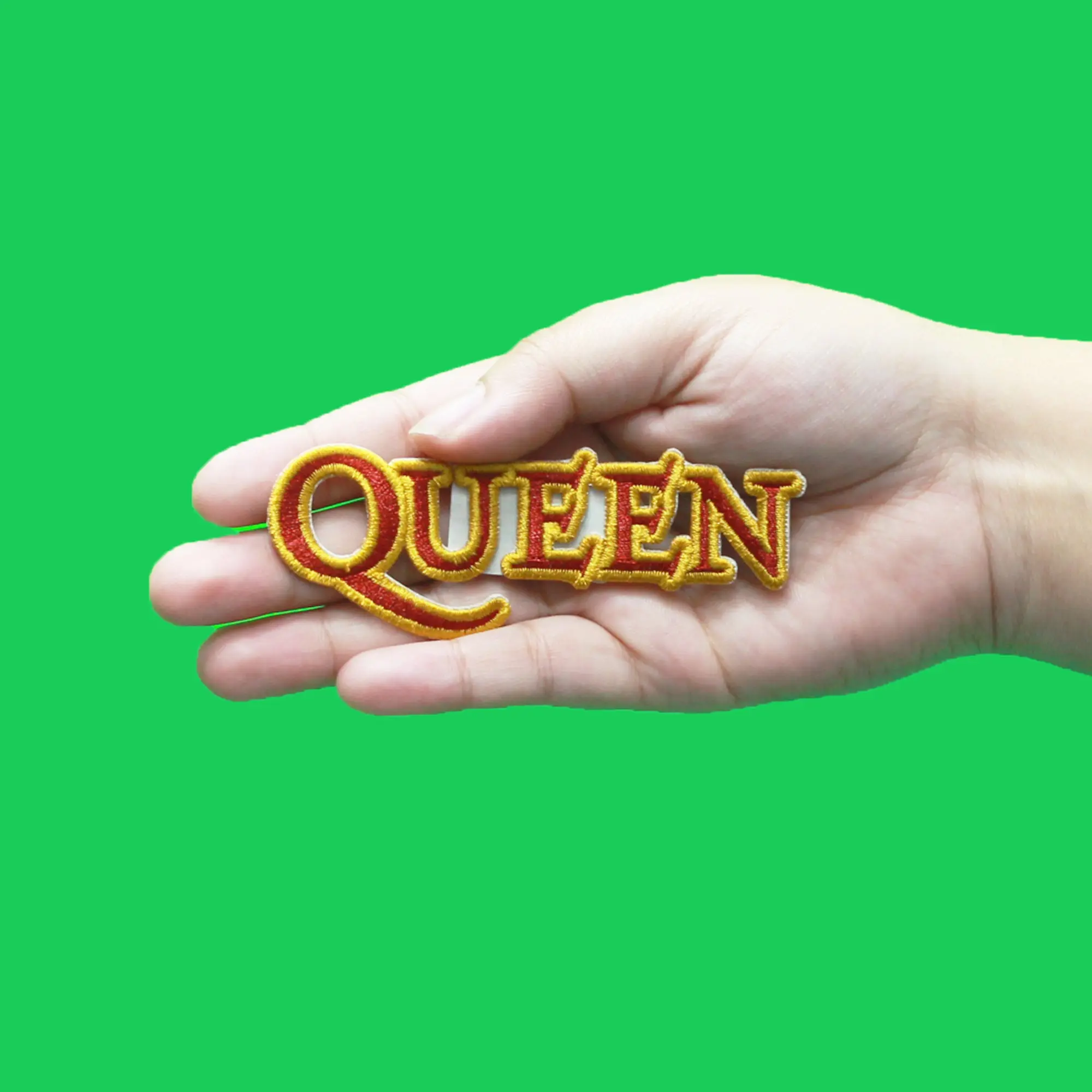 Queen Cut Out Logo Patch Freddie Mercury Rock Band Embroidered Iron On - Image 2