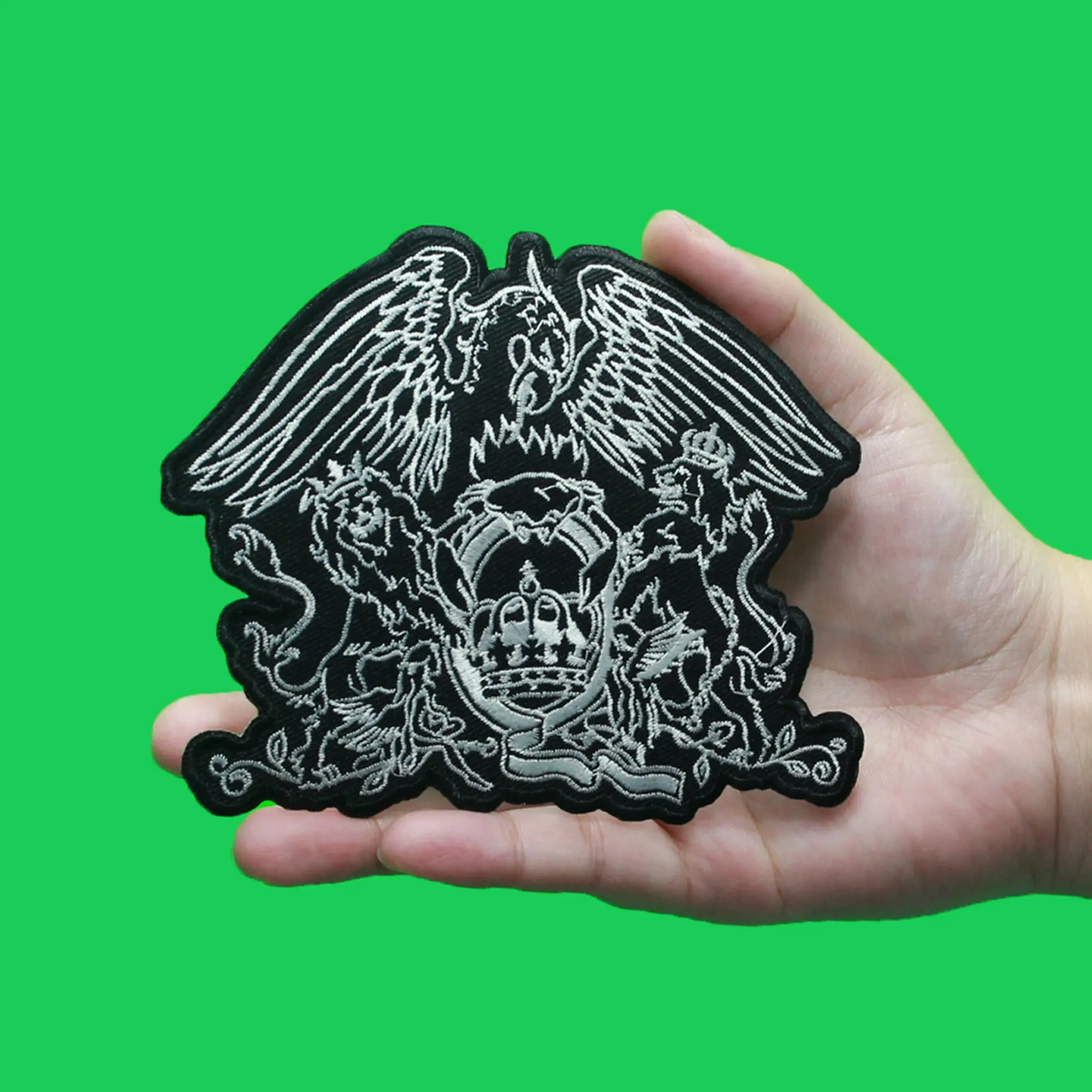 Queen Rock Band Crest Logo Patch Debut Album Cut-Out Embroidered Iron On - Image 2