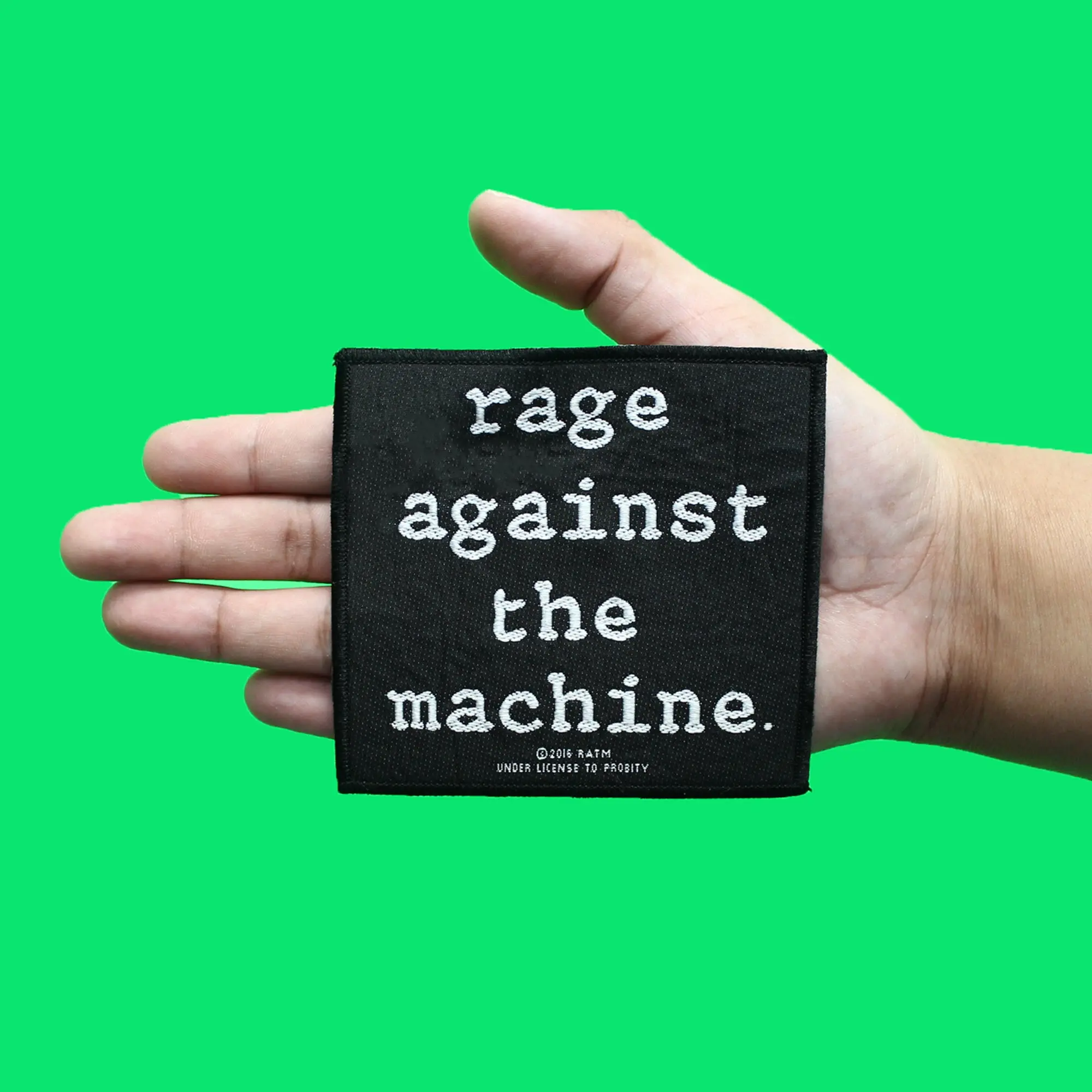 Rage Against The Machine Logo Patch Heavy Metal Woven Sew On - Image 2