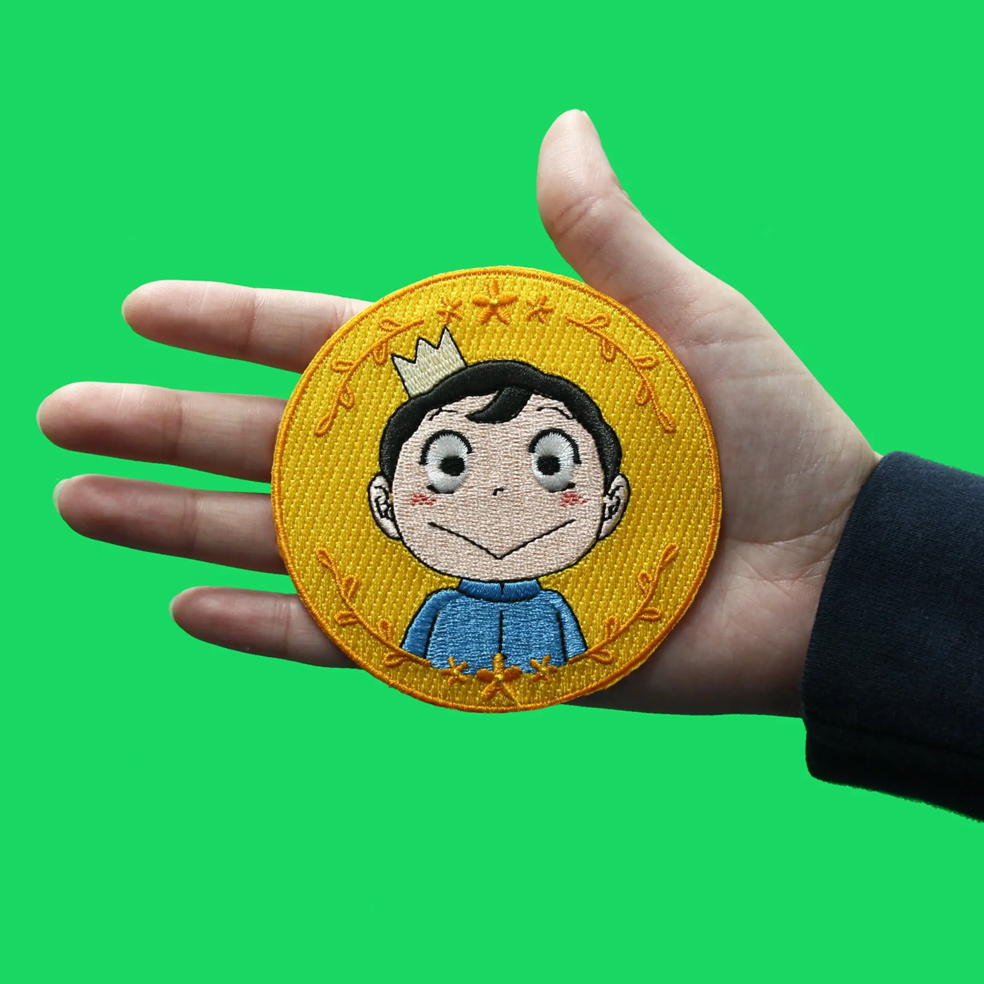 Ranking Of Kings Bojji Patch Face Portrait Smile Embroidered Iron On - Image 2