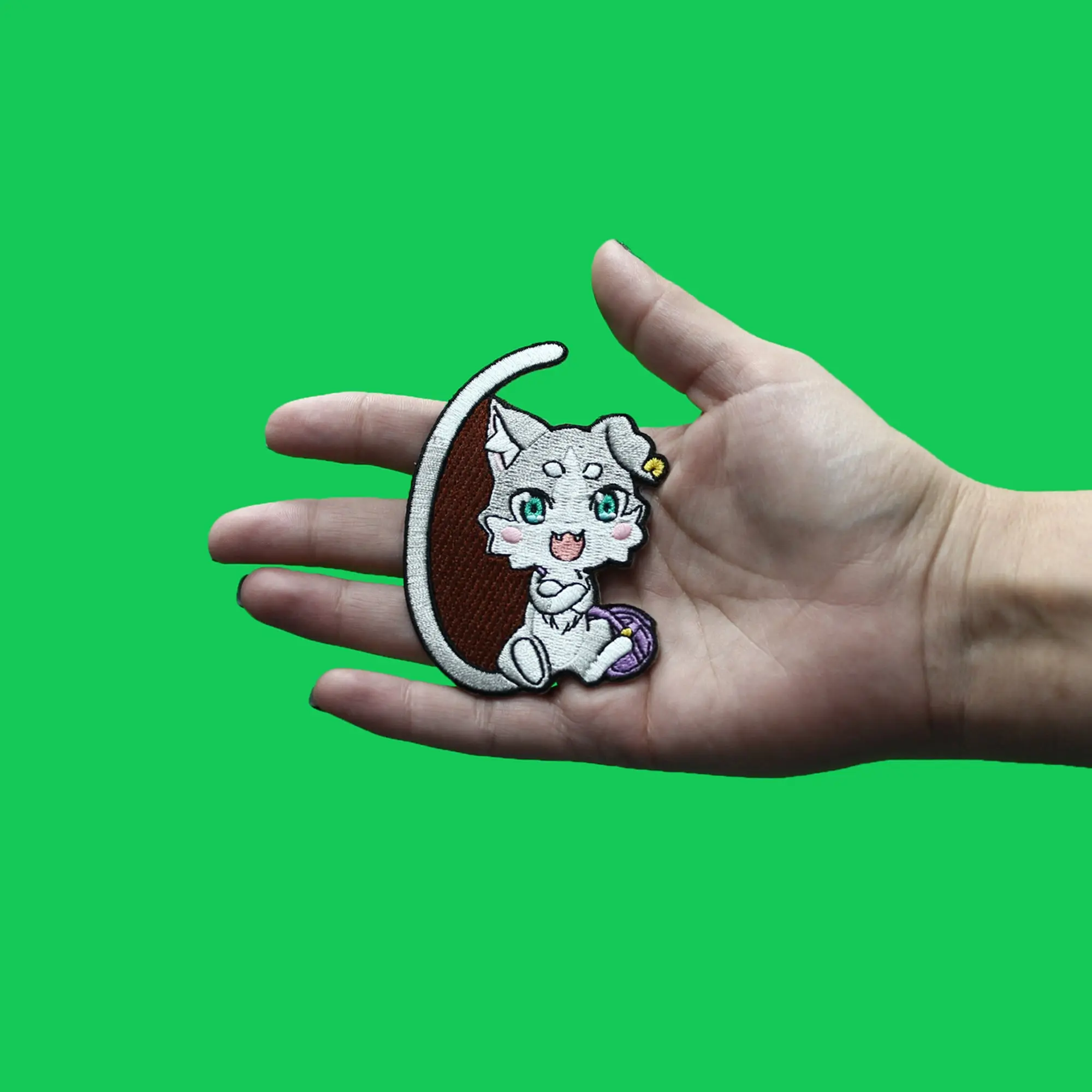 Re:Zero Pack Patch Cat Sitting Embroidered Iron On - Image 2