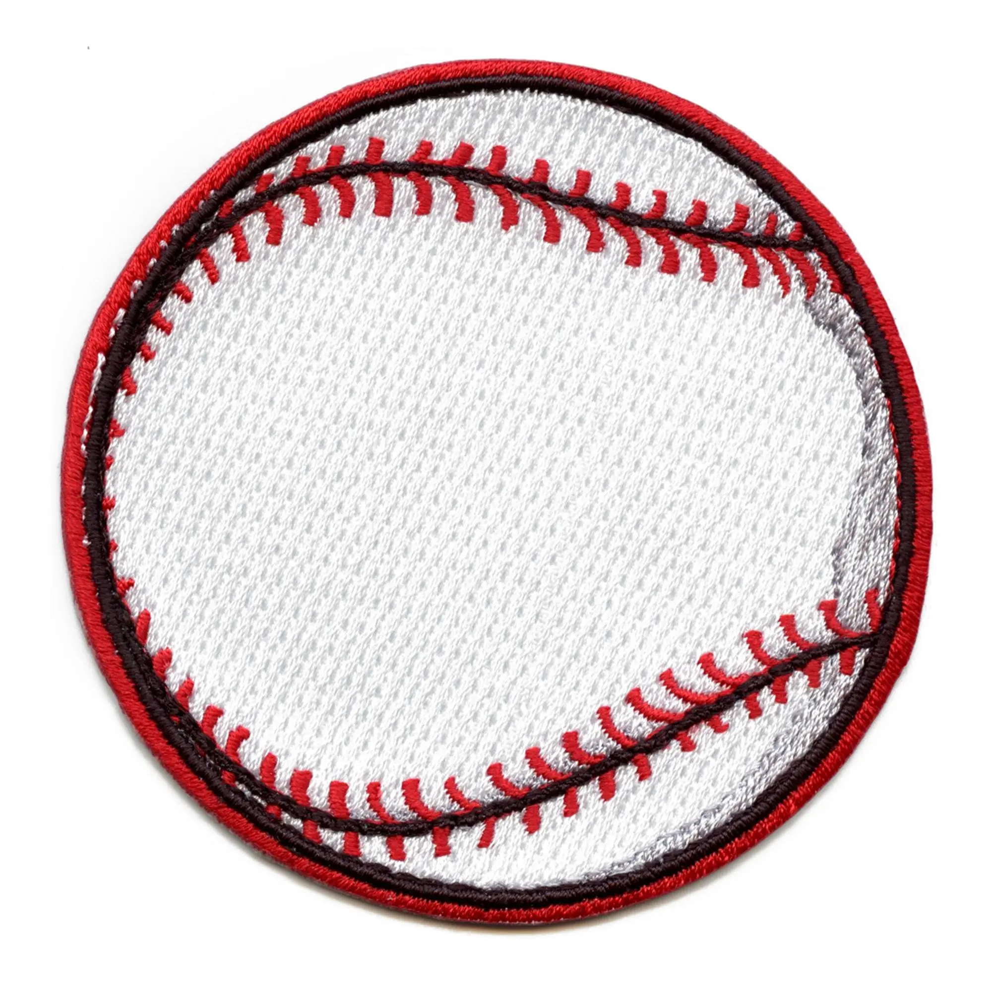 Red Border Baseball Patch Sports Team Hobbies Embroidered Iron On