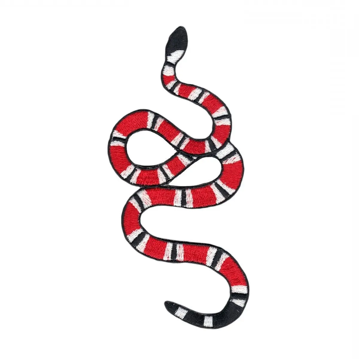 Red Coral Snake (ALT) Iron On Applique Patch - Right - Image 2