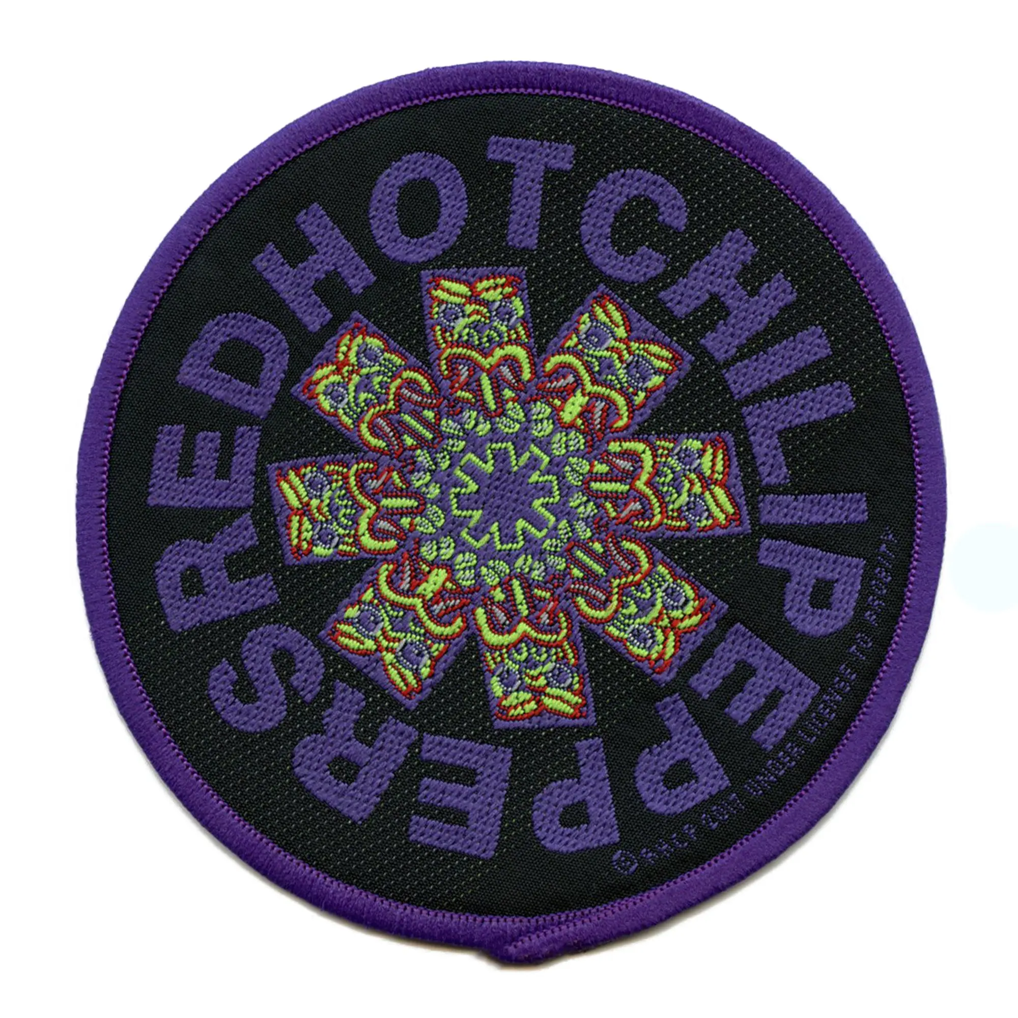 Red Hot Chili Peppers Totem Patch California Rock Band Woven Sew On ( Purple )