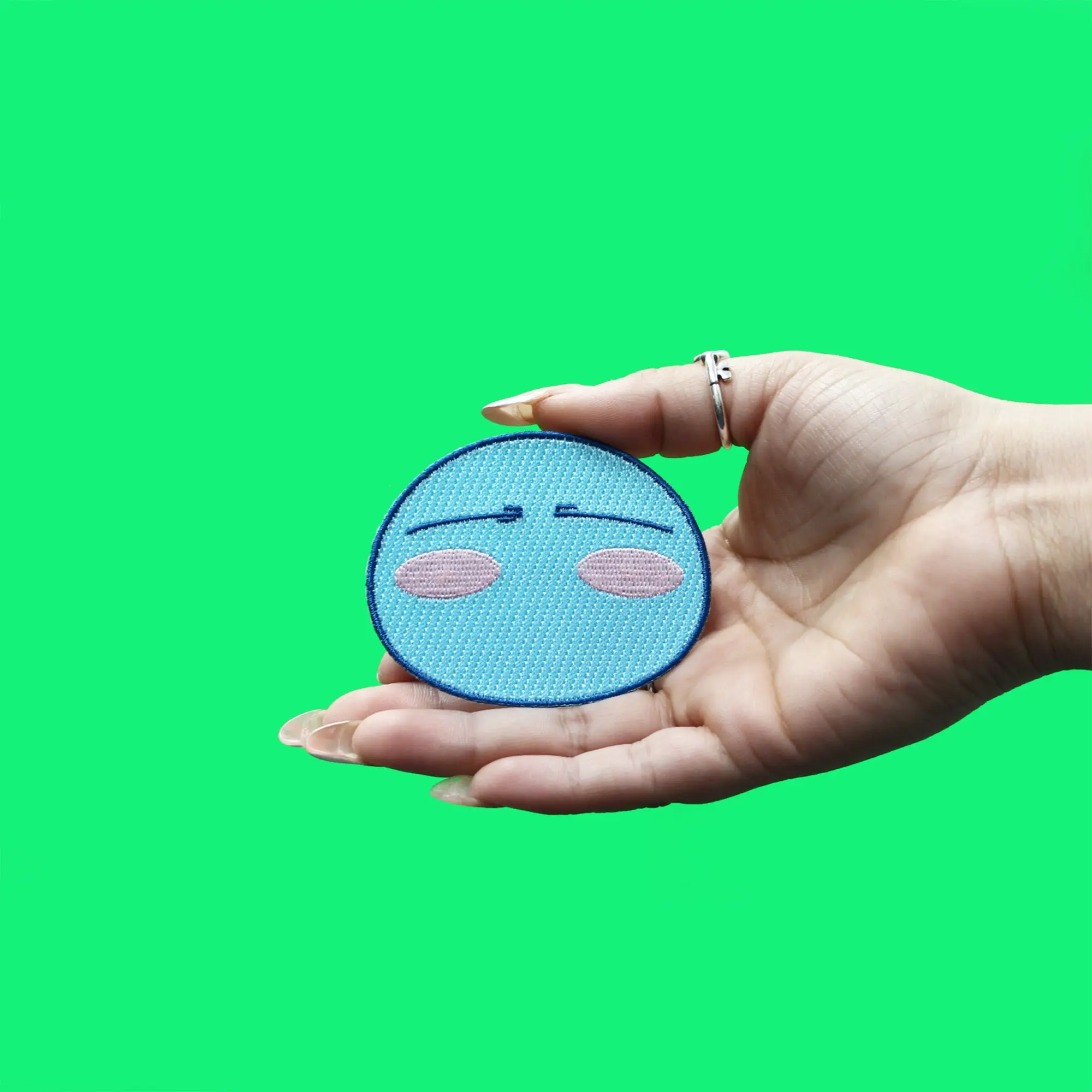 Reincarnated As A Slime Patch Rimmuru Pink Blush Embroidered Iron On - Image 2