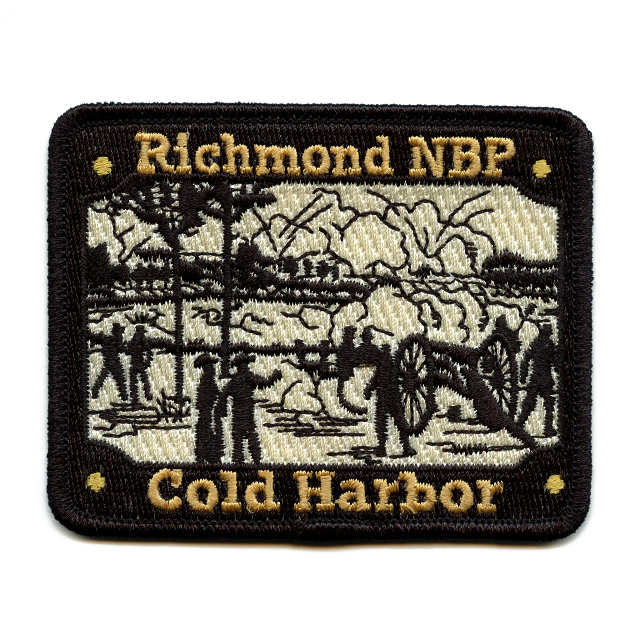 Richmond National Battlefield Patch Civil War Virginia Cold Harbor Embroidered Iron On - Image 2