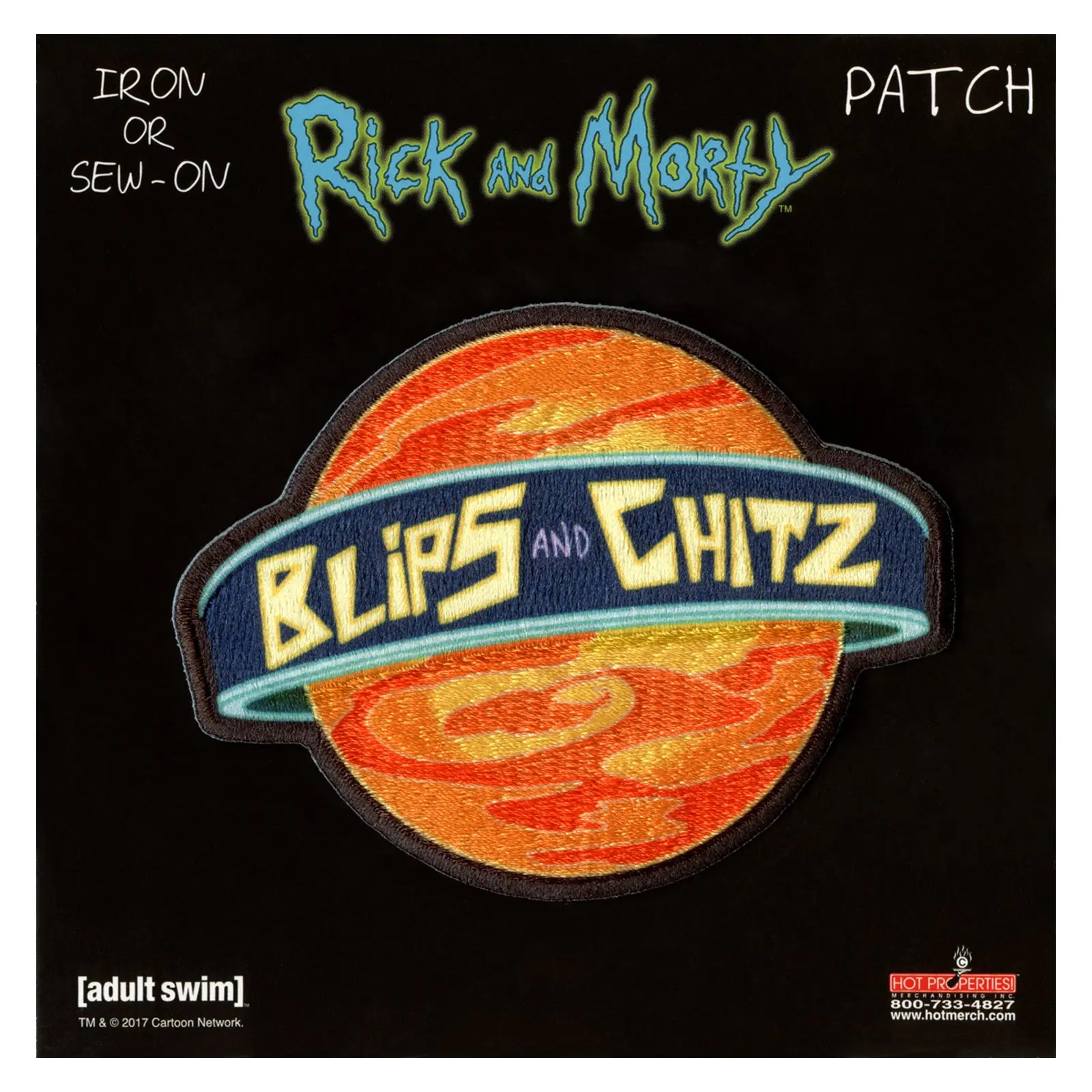 Rick and Morty Blips And Chitz Embroidered Iron On Patch - Image 3
