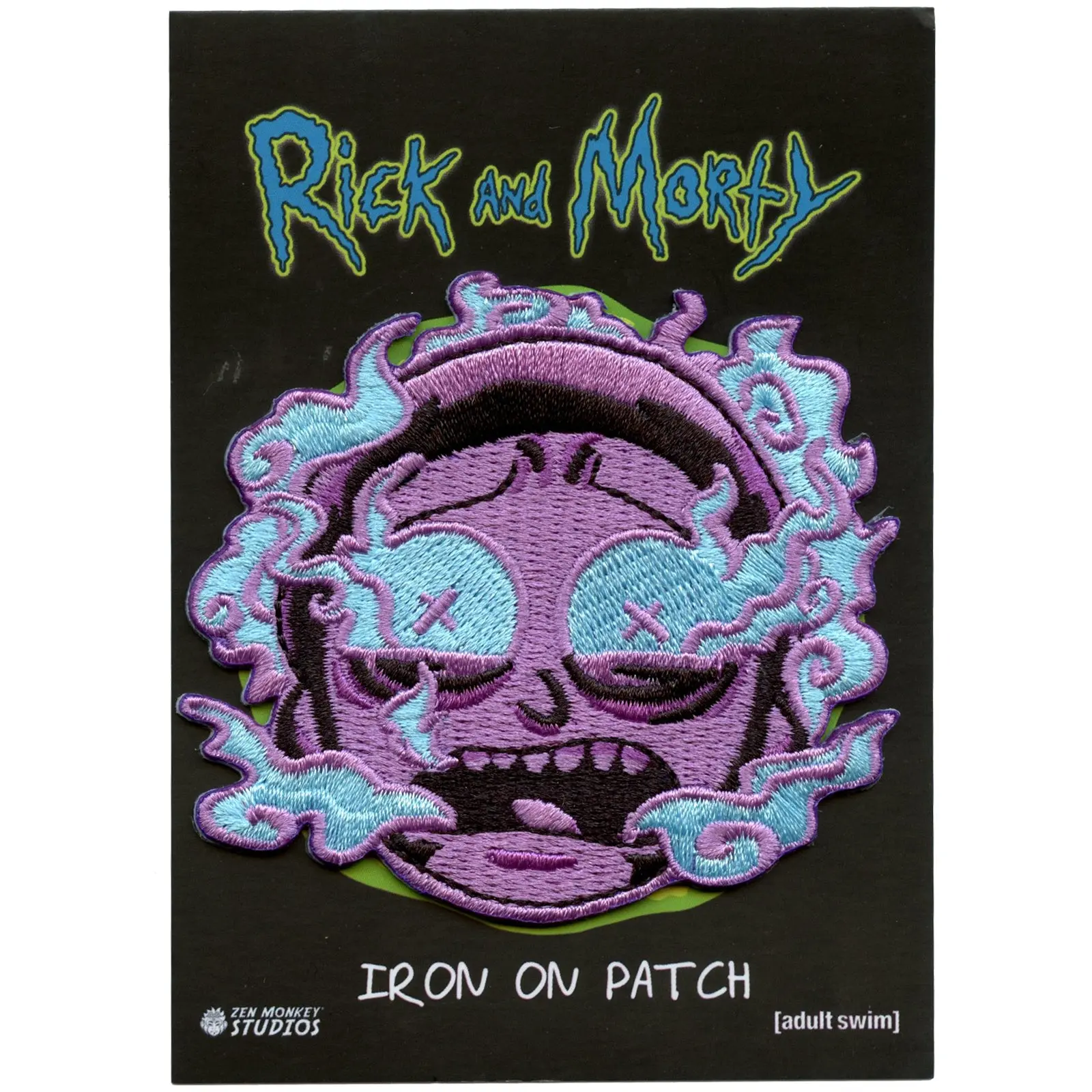 Rick and Morty Burnt Out Morty Embroidered Iron On Patch - Image 2