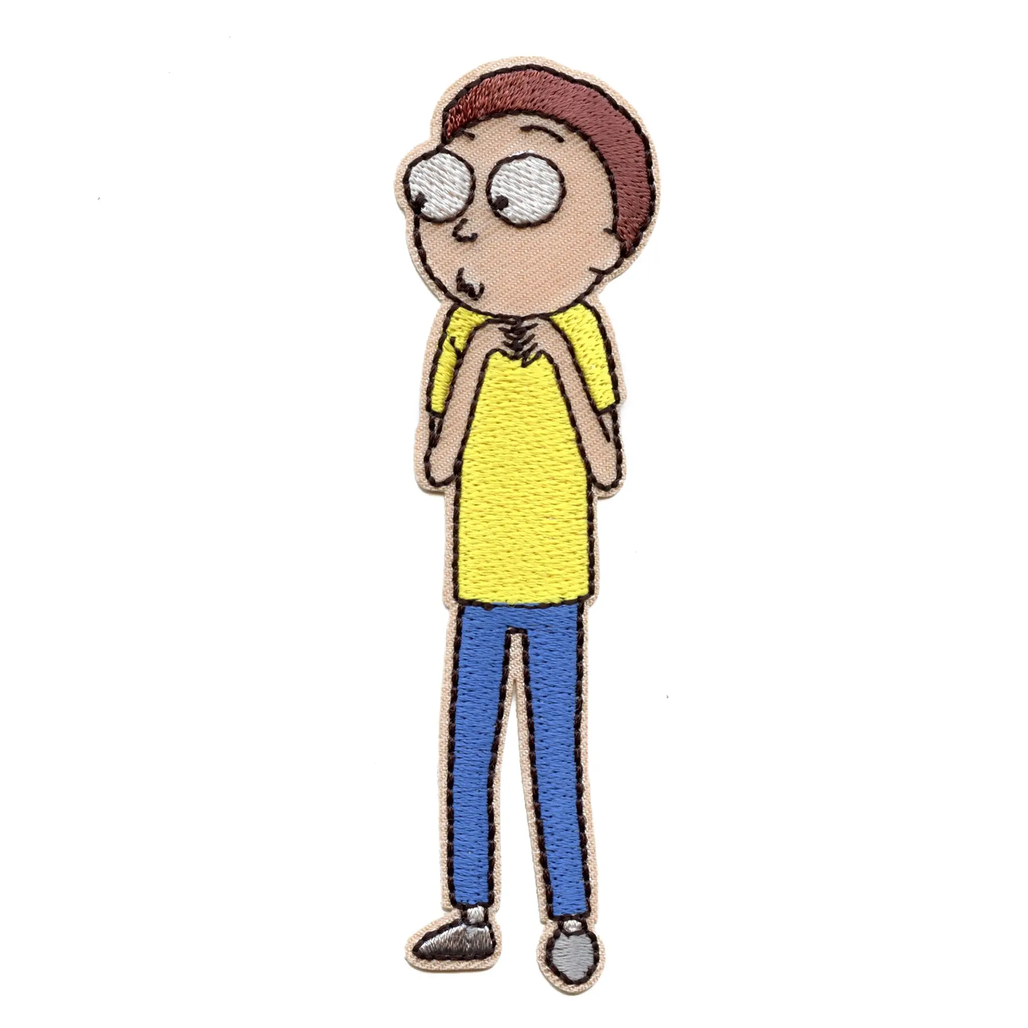 Rick And Morty Derp Morty Patch Cartoon Network Animation Embroidered Iron On