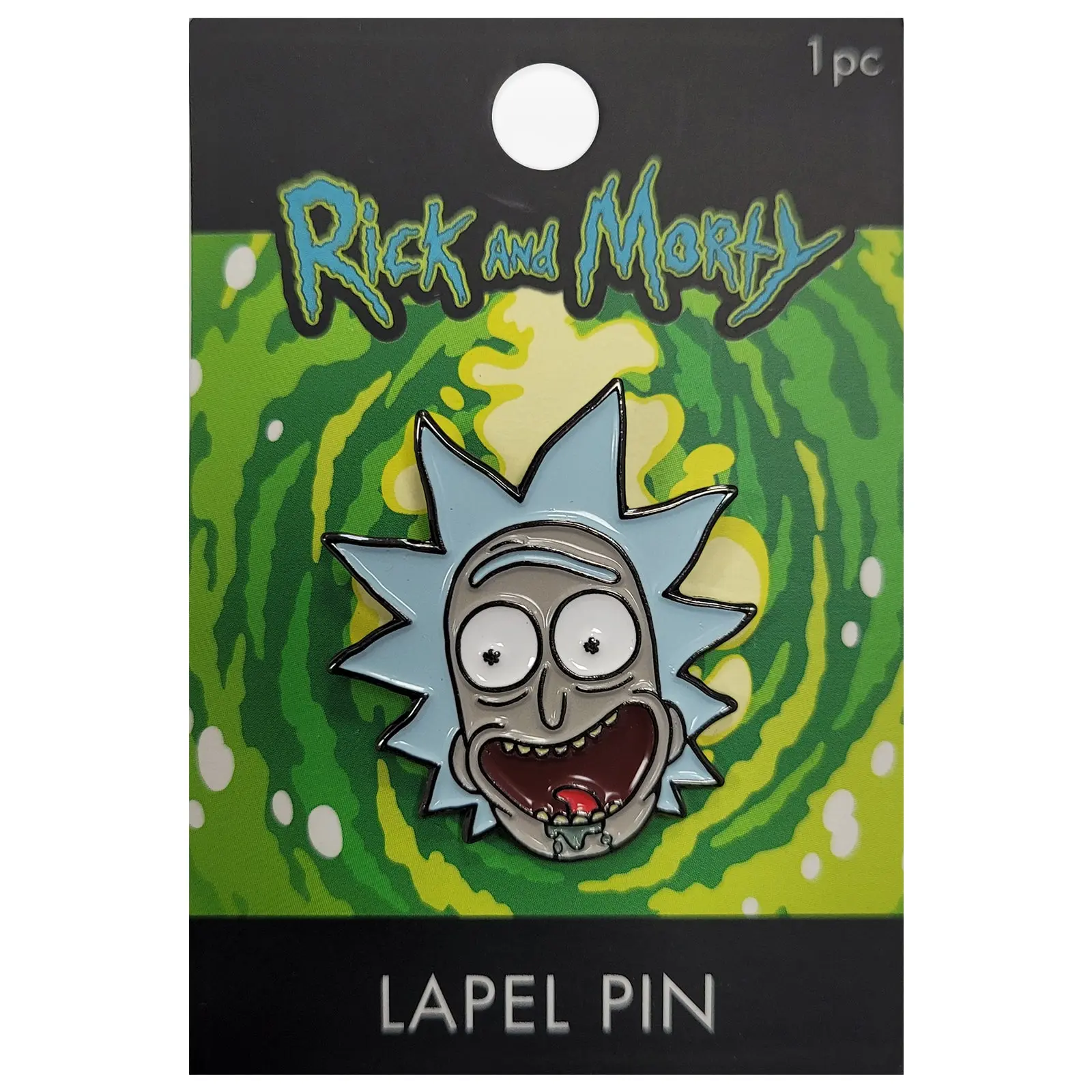 Rick and Morty Drooling Rick Cartoon Network Enamel Pin - Image 3