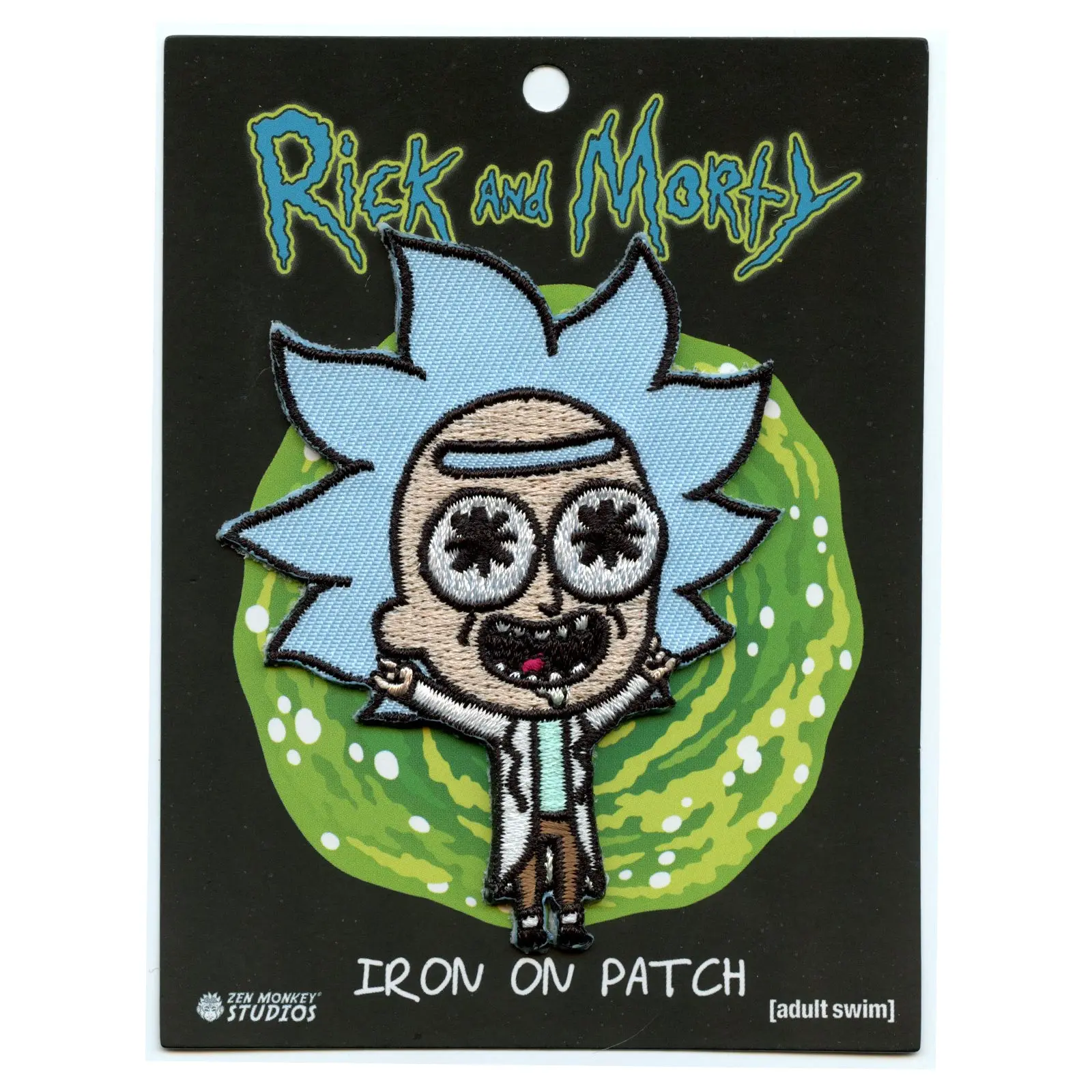 Rick and Morty Tiny Rick Embroidered Iron On Patch - Image 2