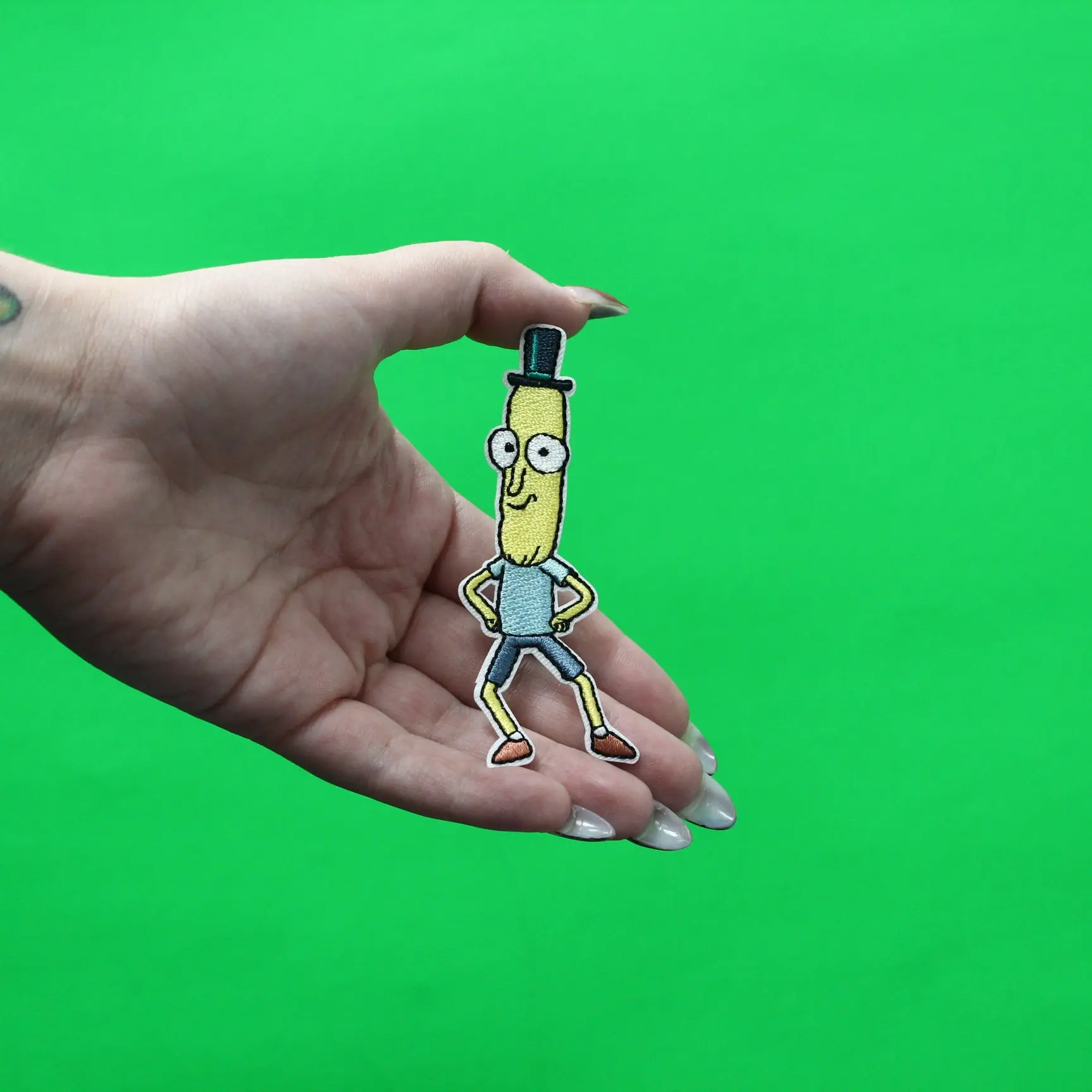 Rick And Morty Mr. Poopybutthole Patch Cartoon Network Animation Embroidered Iron On - Image 2
