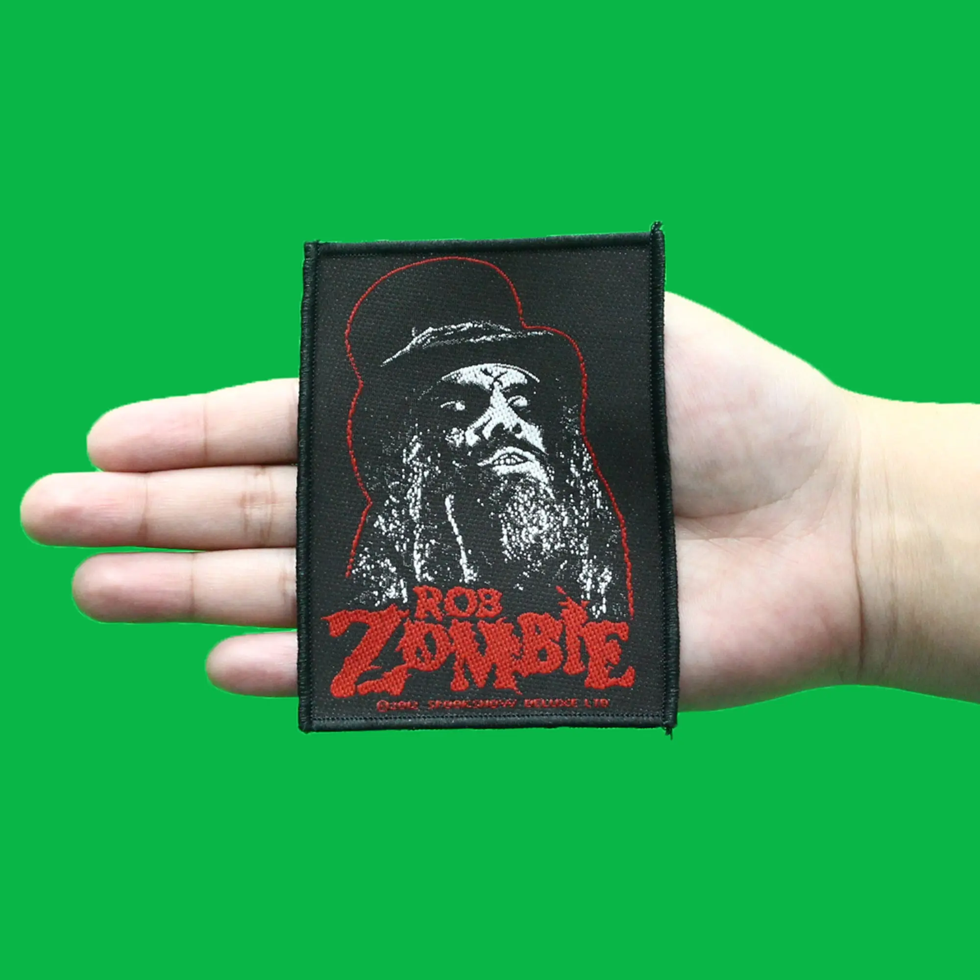 Rob Zombie Top Hat Portrait Patch Heavy Metal Rock Band Woven Sew On - Image 2