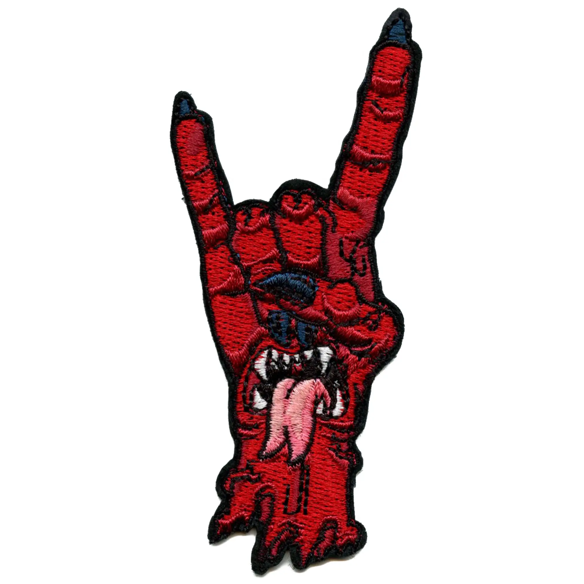 Demon Mouth Hand Patch Alternative Rock Metal Embroidered Iron on