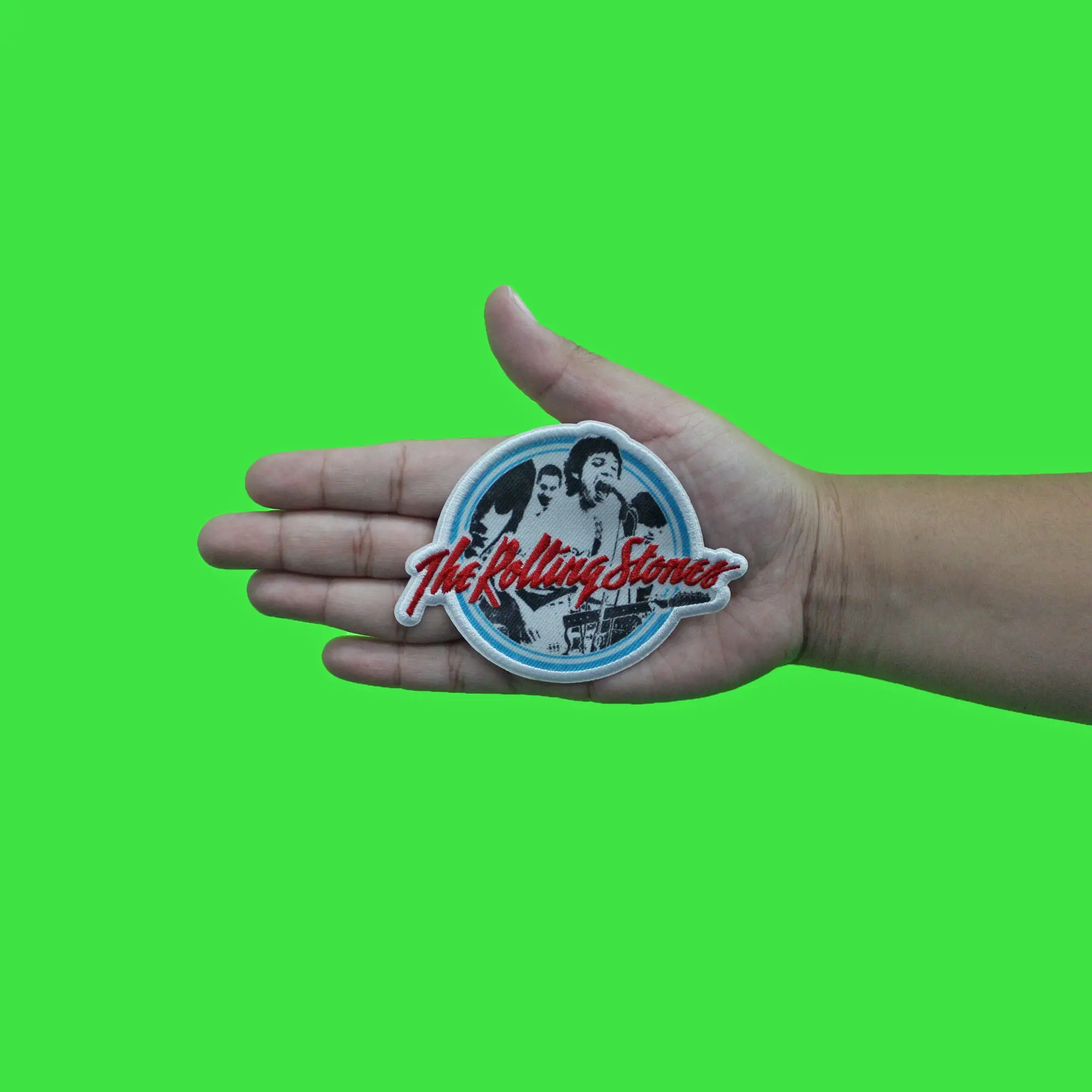 Rolling Stones Concert Poster Patch Retro Members Rock Sublimated Embroidery Iron On - Image 2
