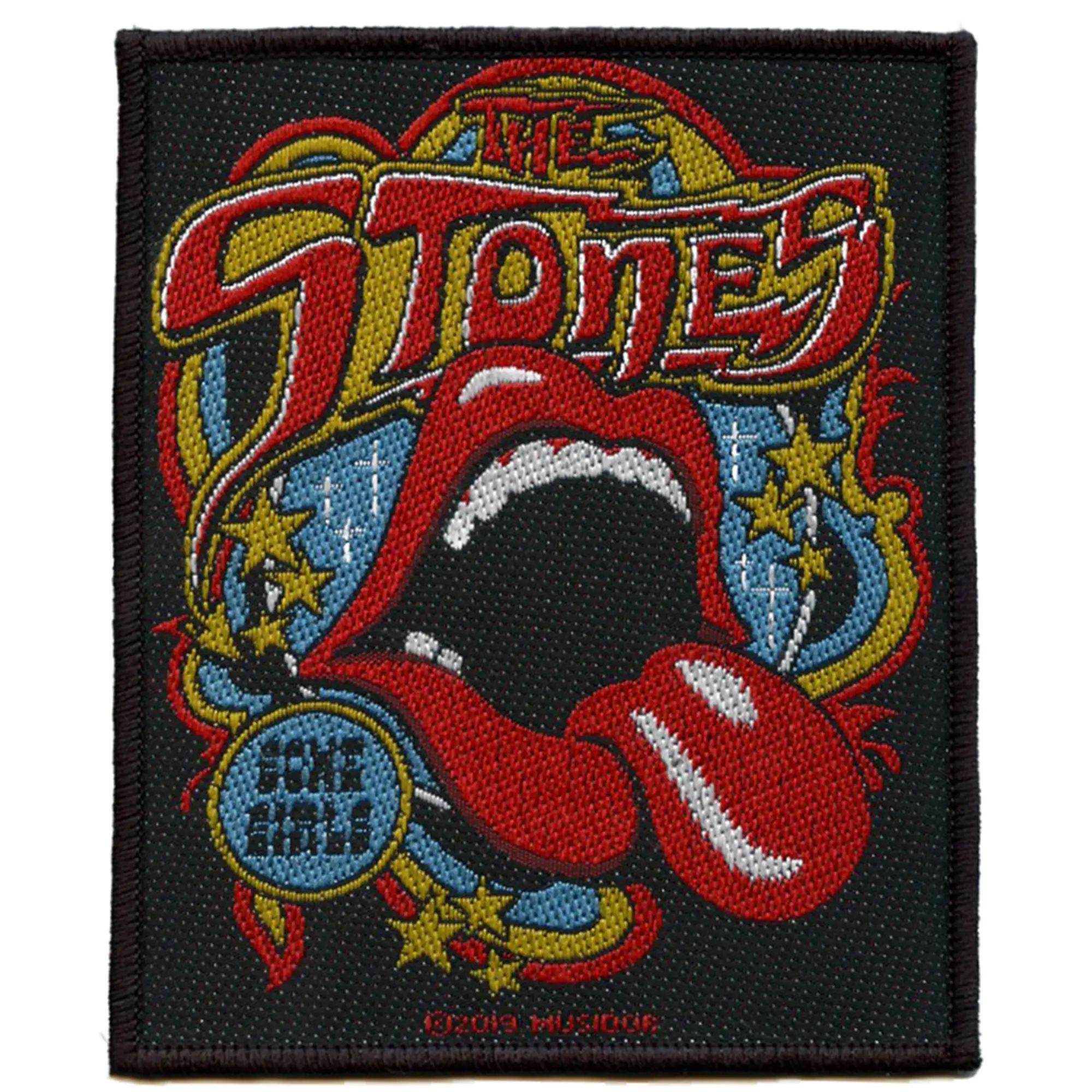 Rolling Stones Tongue Patch Some Girls Stars Woven Sew On