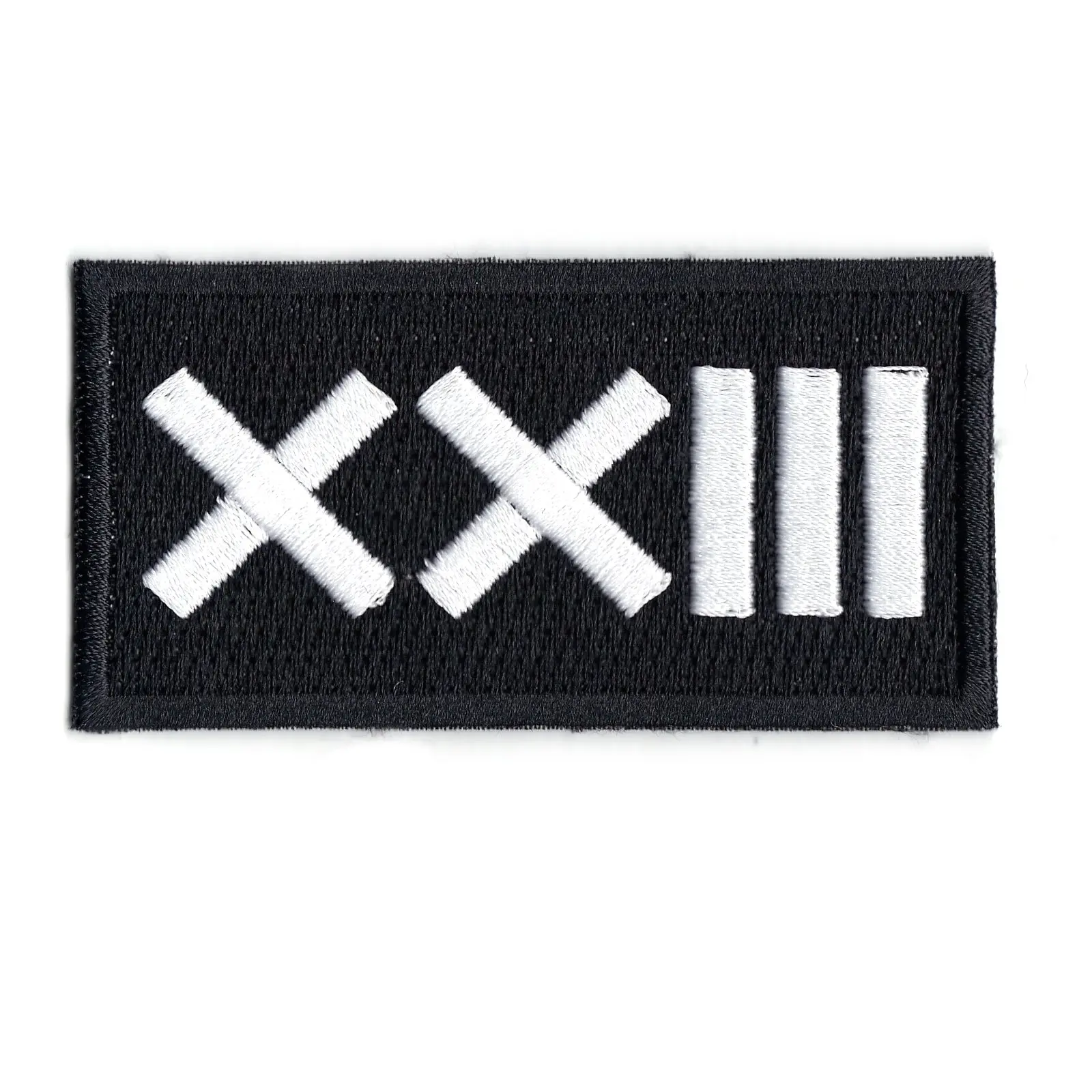 Roman Numeral Number 23 Iron On Patch - Image 5