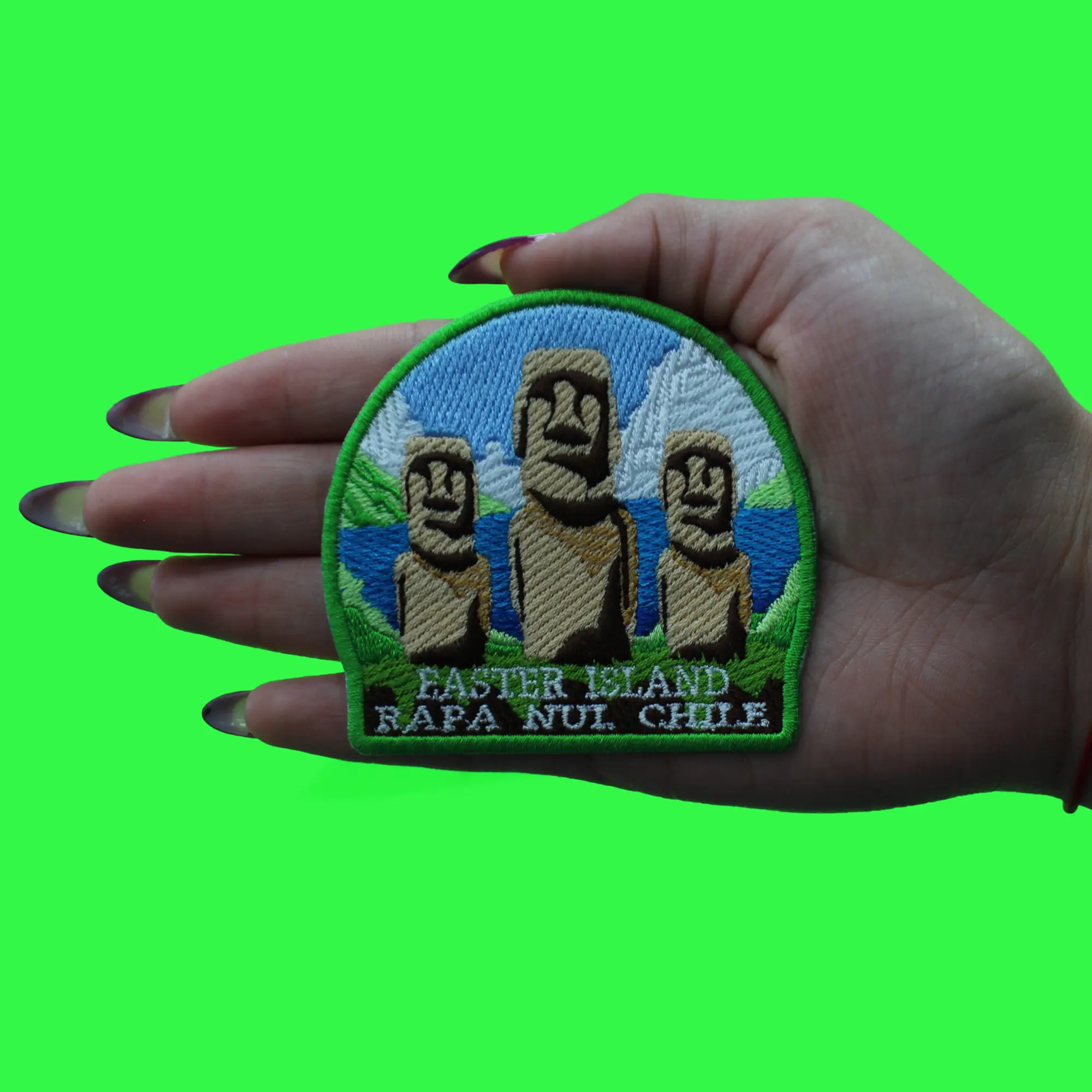 Rupa Nui Chile Eastern Island Patch Travel Collectible Souvenir Embroidered Iron on - Image 2