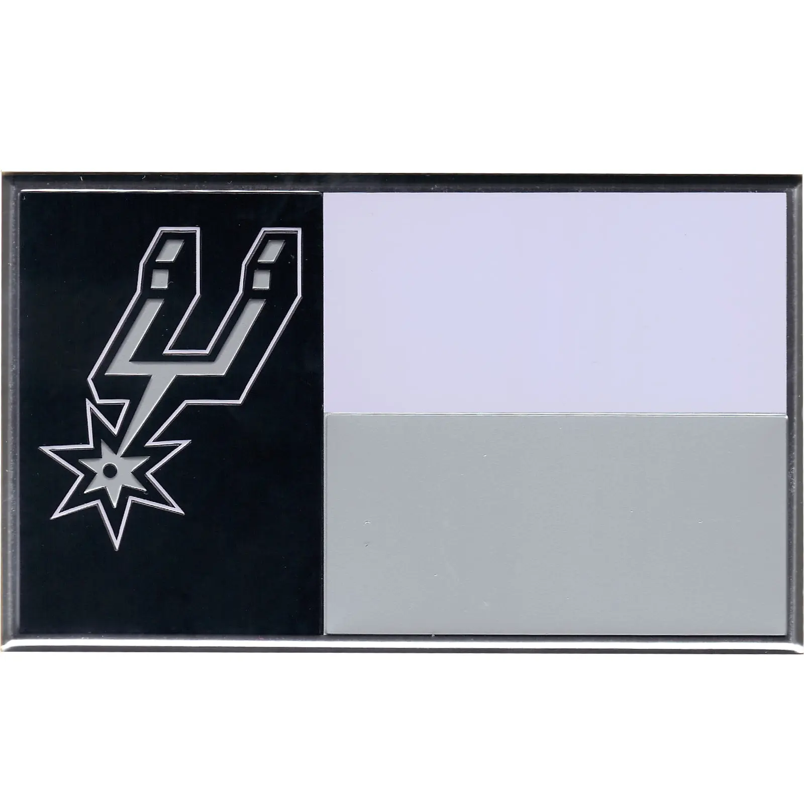 San Antonio Spurs Colored Aluminum Flag Car Auto Emblem