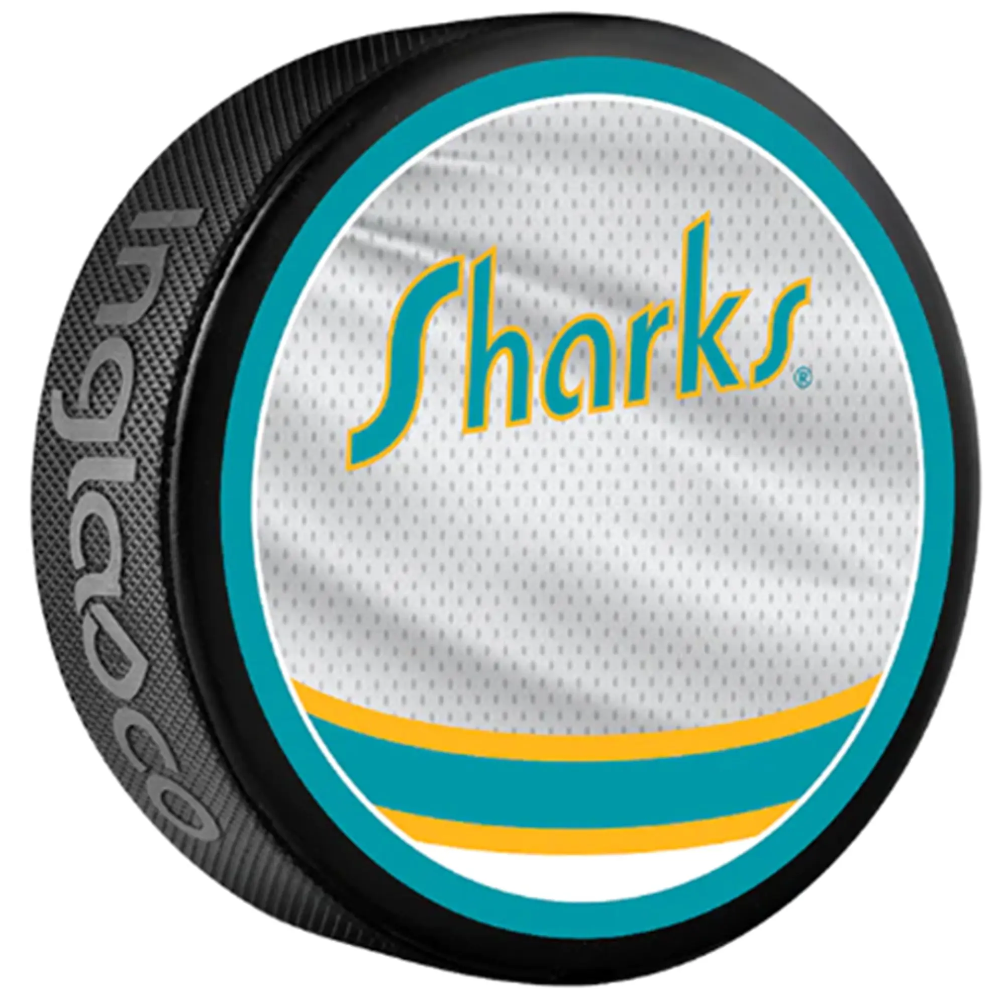 San Jose Sharks Reverse Retro Collectors Official NHL Hockey Game Puck - Image 2