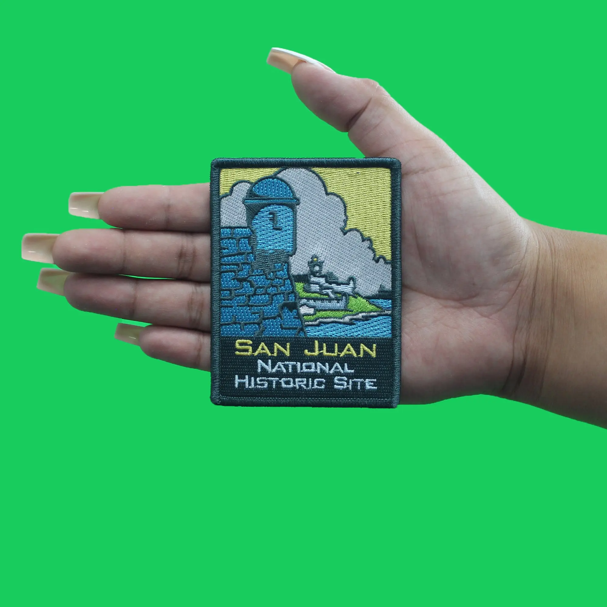 San Juan National Historic Site Patch Puerto Rico Travel Embroidered Iron On - Image 3