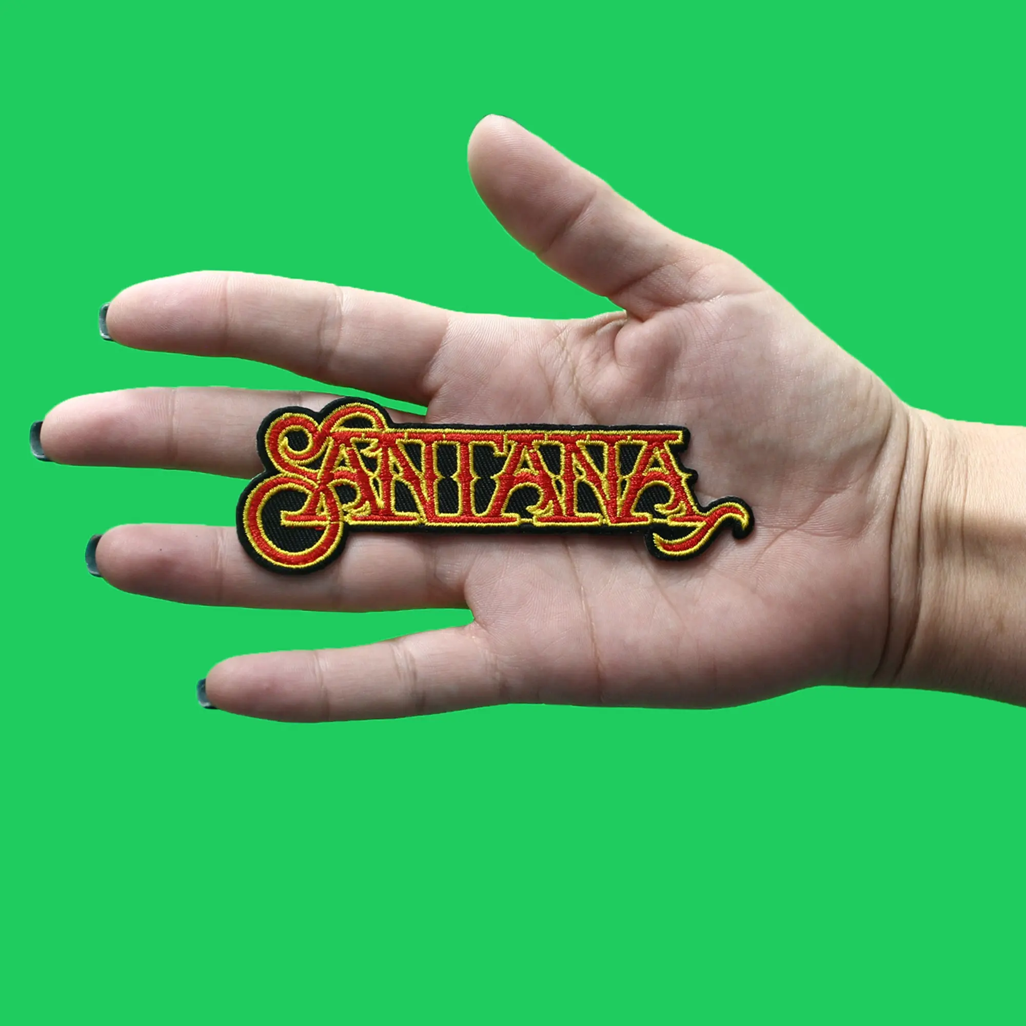 Carlos Santana Band Name Logo Patch Latin Rock Embroidered Iron On - Image 2