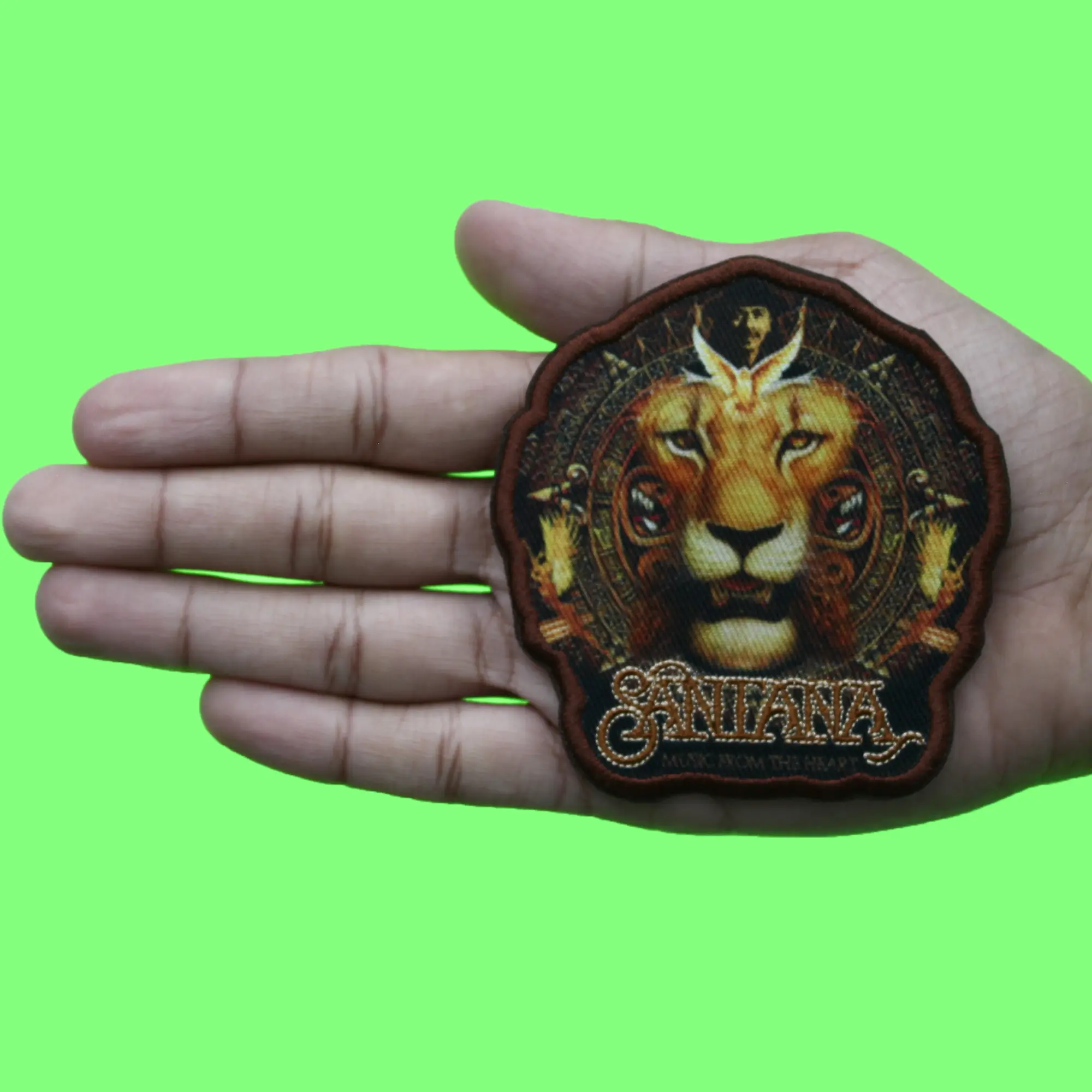 Carlos Santana Lion Logo Patch Carlos Latin Rock Embroidered Iron On - Image 2