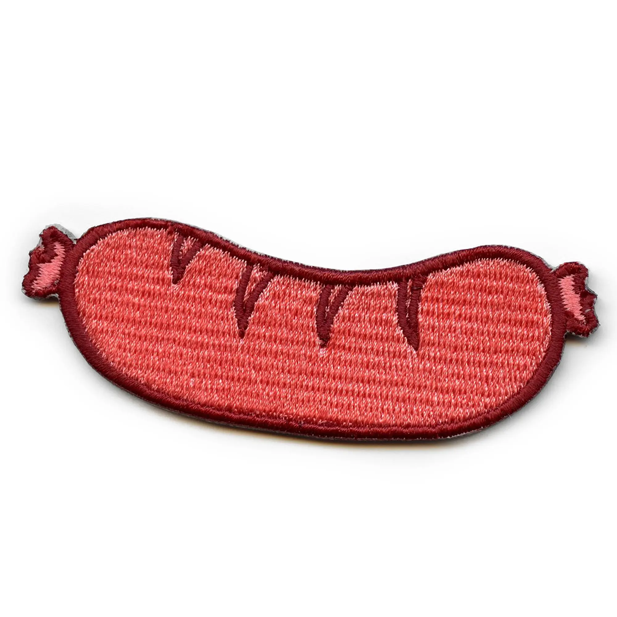 Sausage Link Food Embroidered Iron On Patch