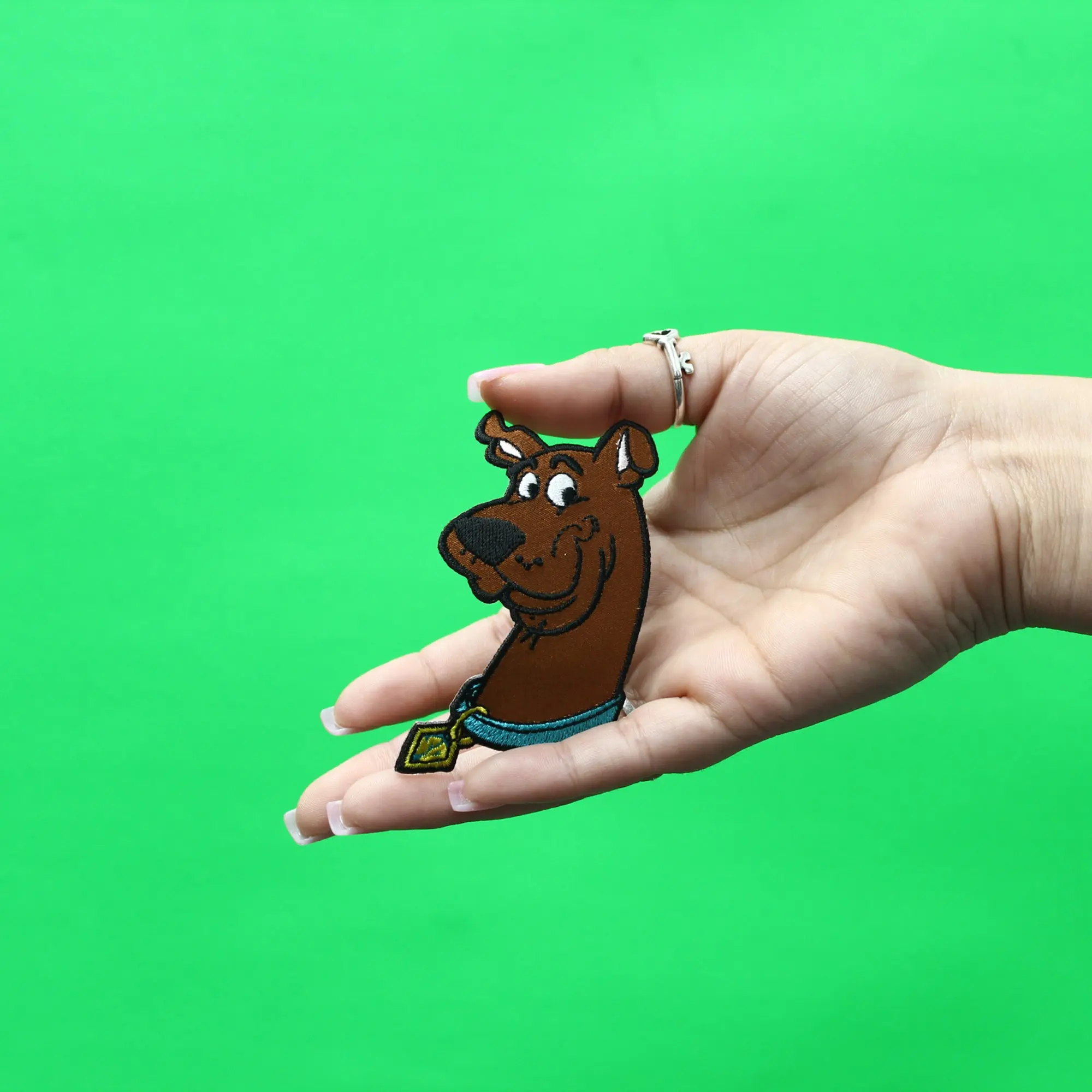 Scooby Doo Portrait Patch Mystery Detective Dog Embroidered Iron On - Image 3