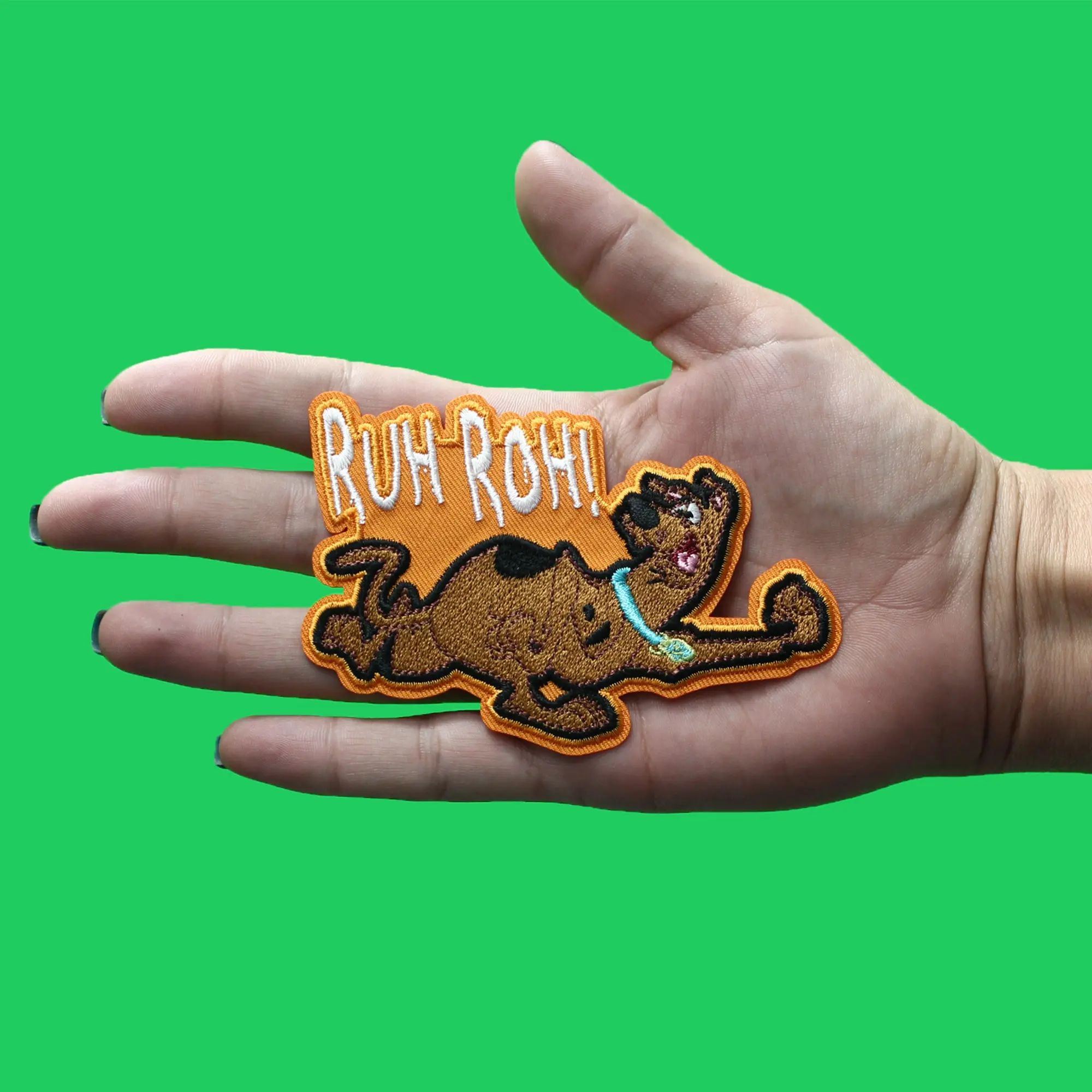 Scooby Doo Ruh Roh Patch Mystery Detective Puppy Embroidered Iron On - Image 2