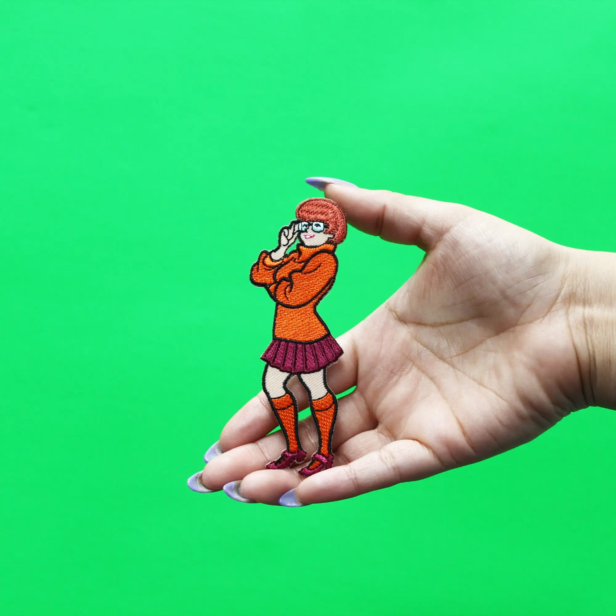 Official Scooby Doo Patch Velma Embroidered Iron On - Image 2