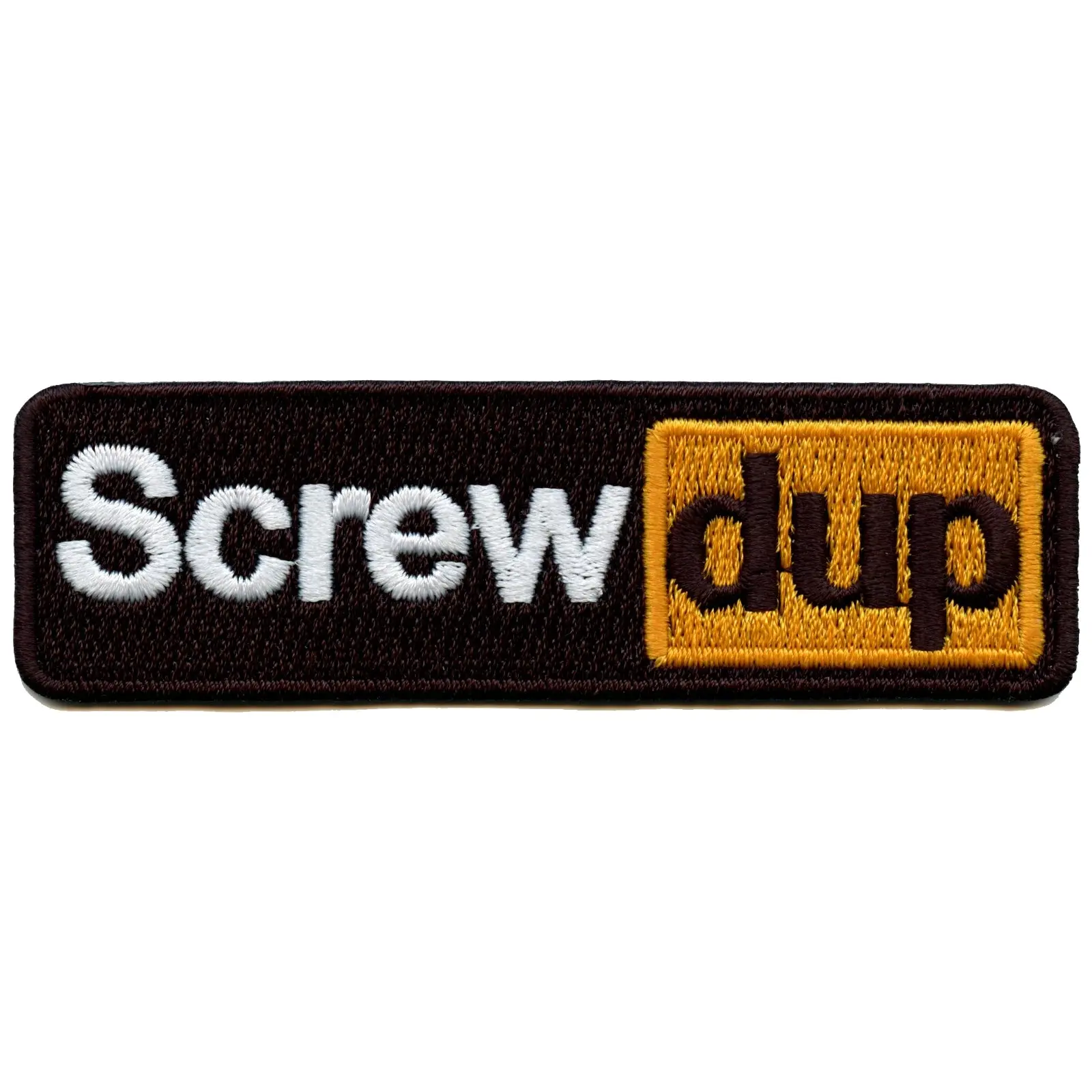 ScrewDup Website Hub Parody Logo Embroidered Iron On Patch - Image 2
