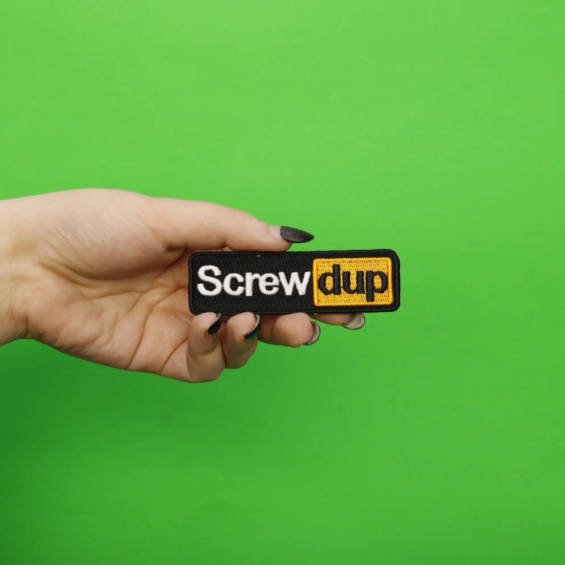 ScrewDup Website Hub Parody Logo Embroidered Iron On Patch - Image 3