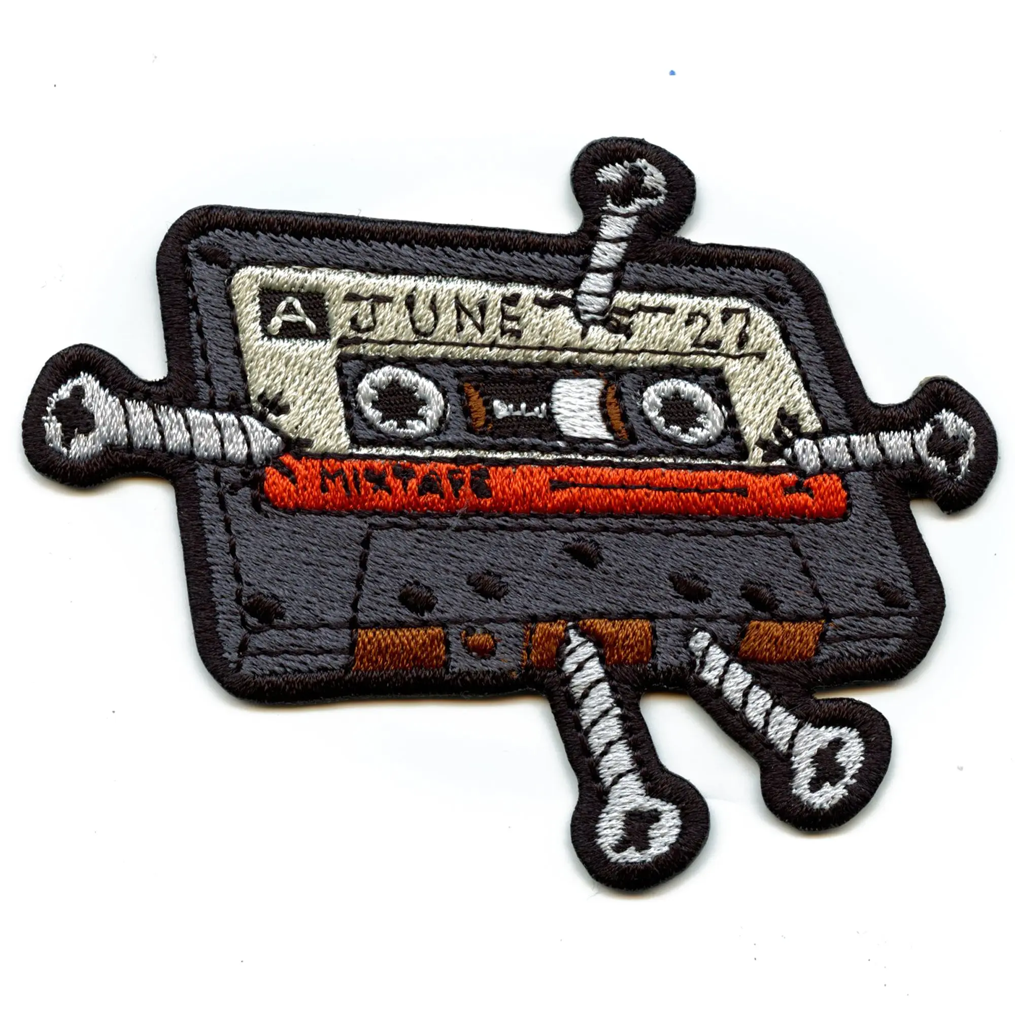 Screwston DJ Screw Tape Patch Music Hip-Hop Screwed Up Embroidered Iron On