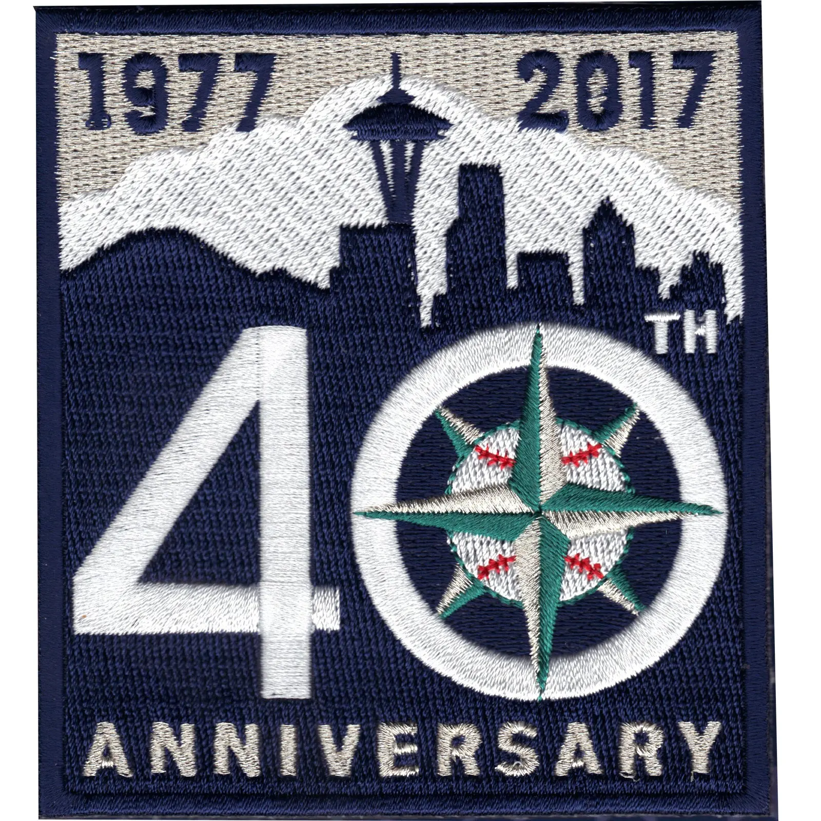 Seattle Mariners 40th Anniversary Jersey Patch 2017