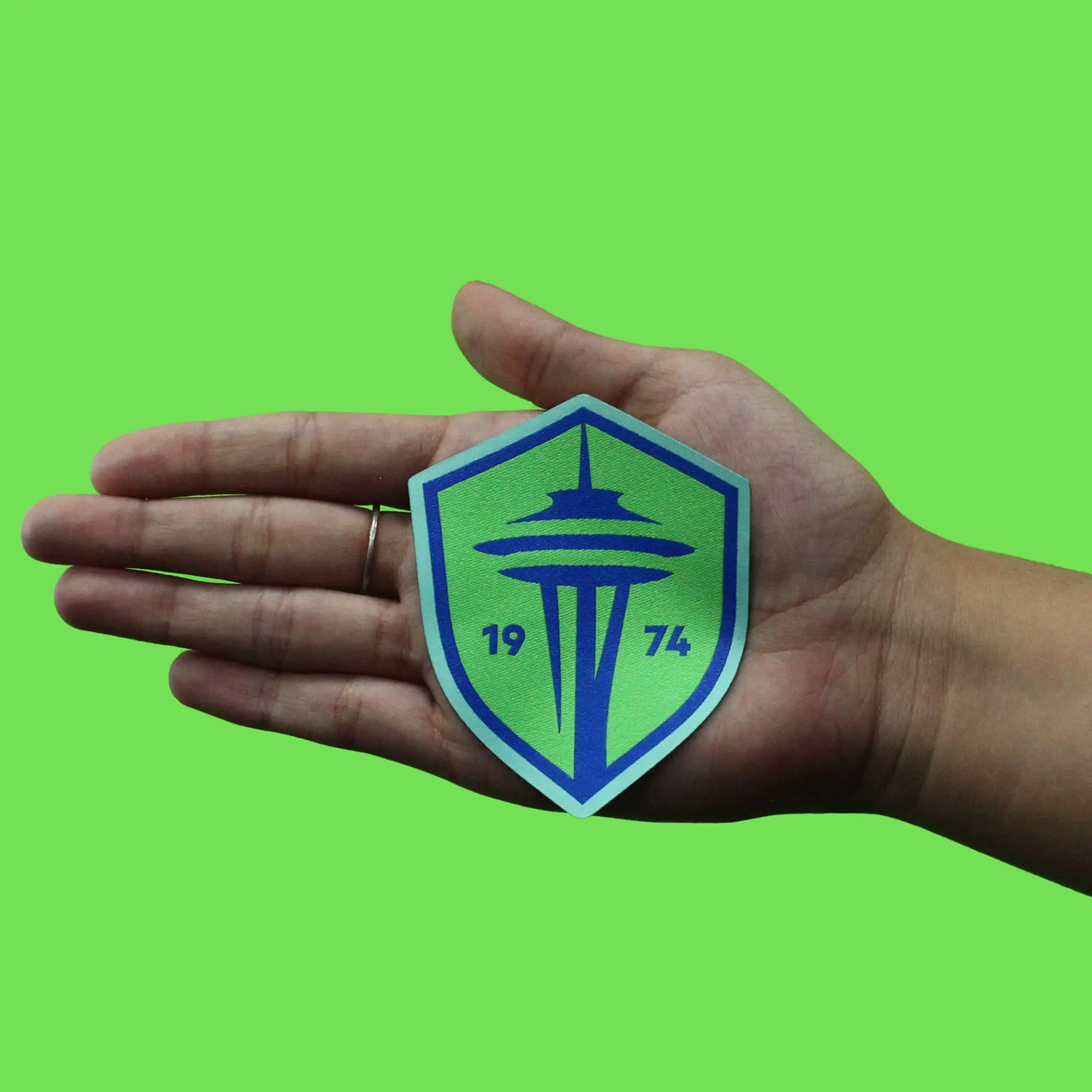 Seattle Sounders FC New 2024 Team Crest Pro-Weave Jersey Patch - Image 2