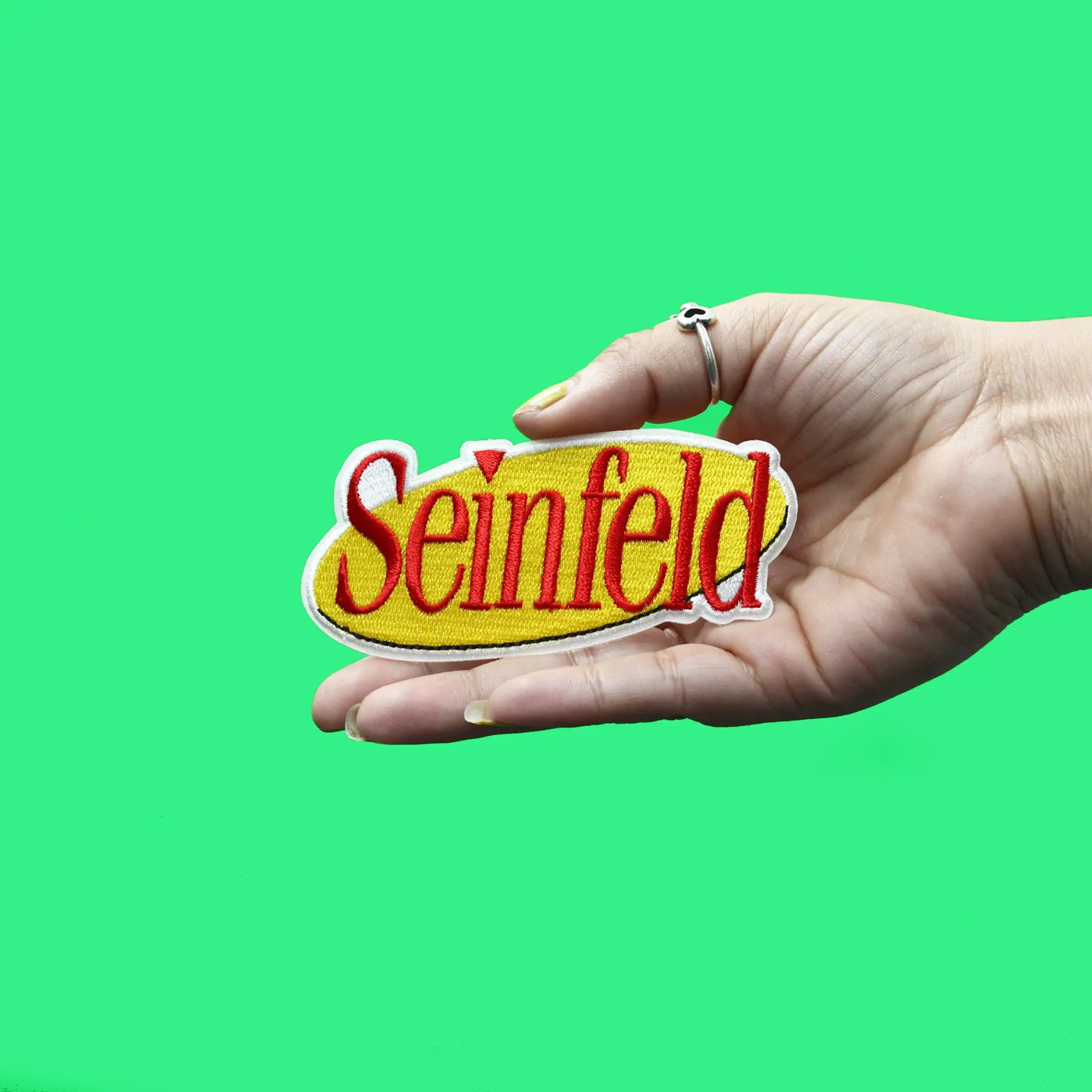 Seinfeld Sitcom Logo Patch TV Show Comedy Embroidered Iron On - Image 2
