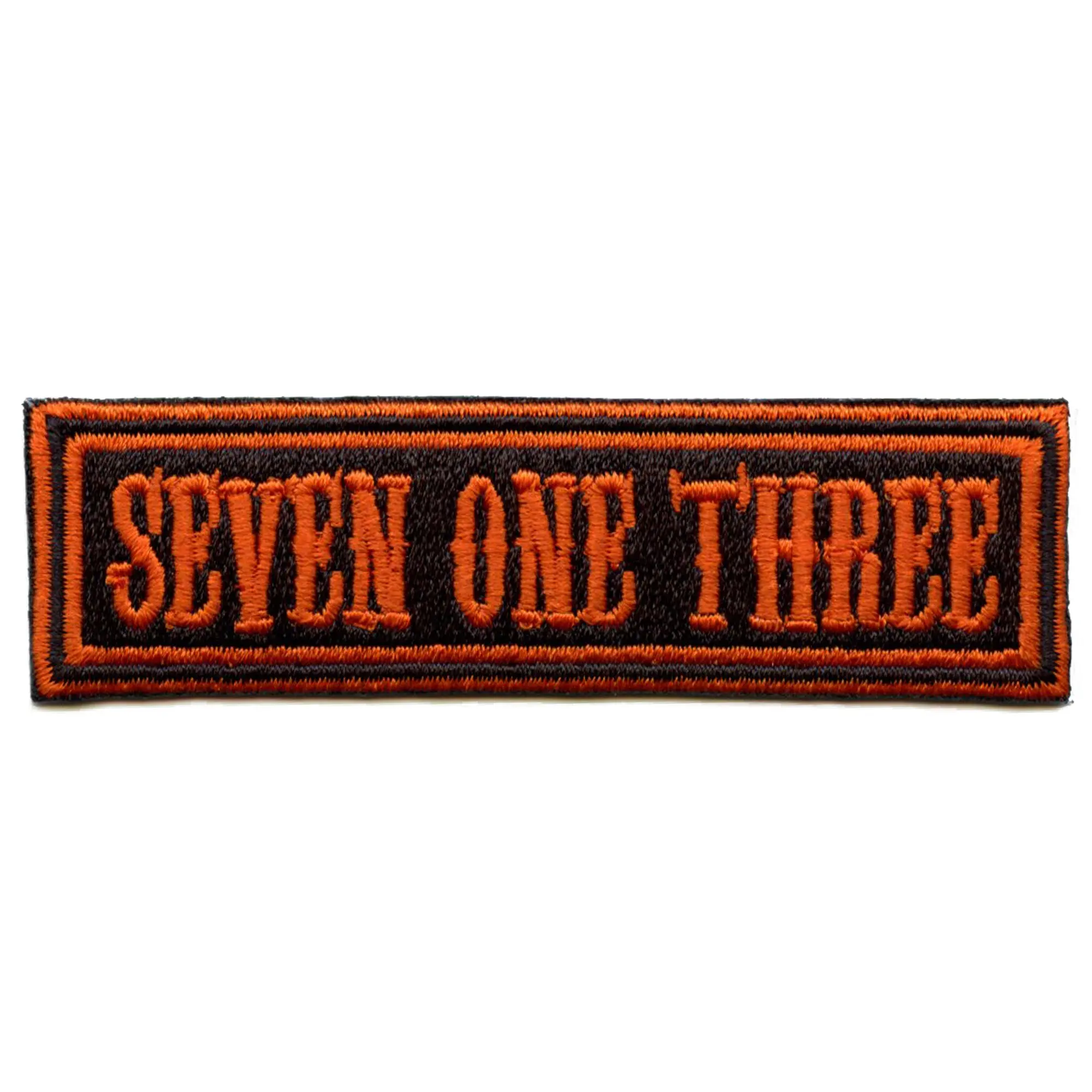 Seven One Three Biker Ribbon Patch Houston Motorcycle Rider Iron On - Image 2