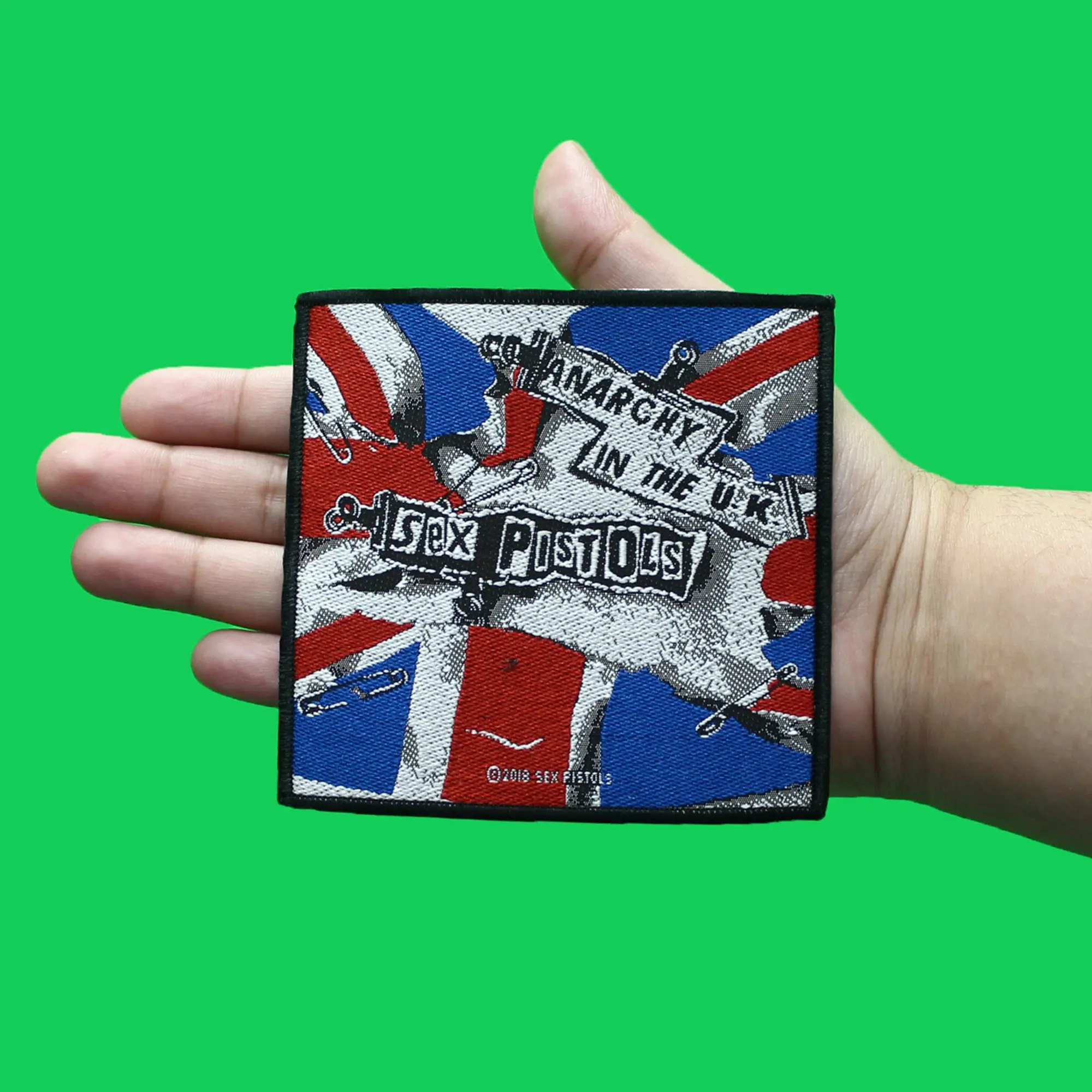 Sex Pistols Anarchy In The UK Patch Punk Rock England Woven Sew On - Image 2