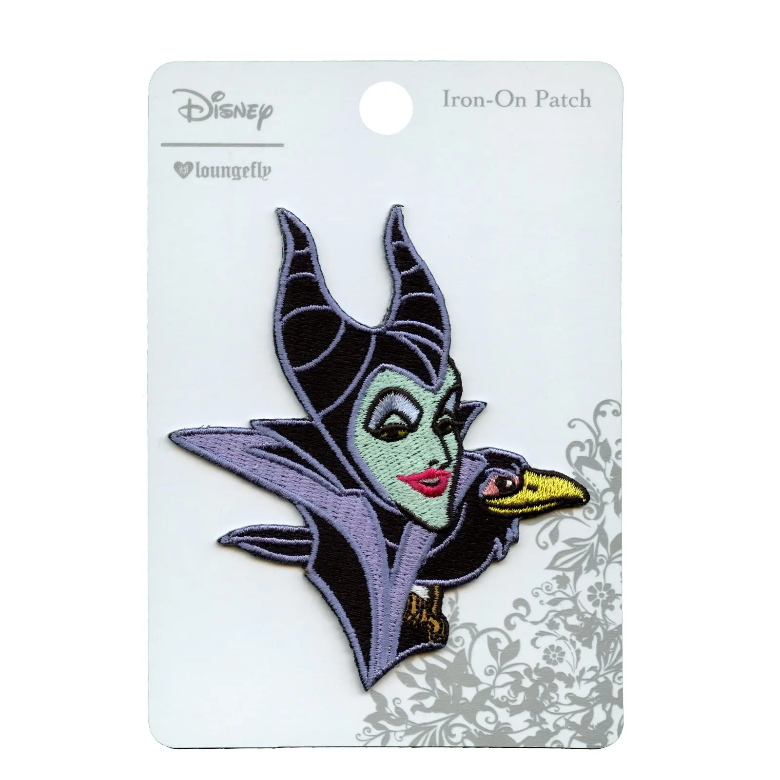 Sleeping Beauty Maleficent With Crow Disney Iron on Patch - Image 2