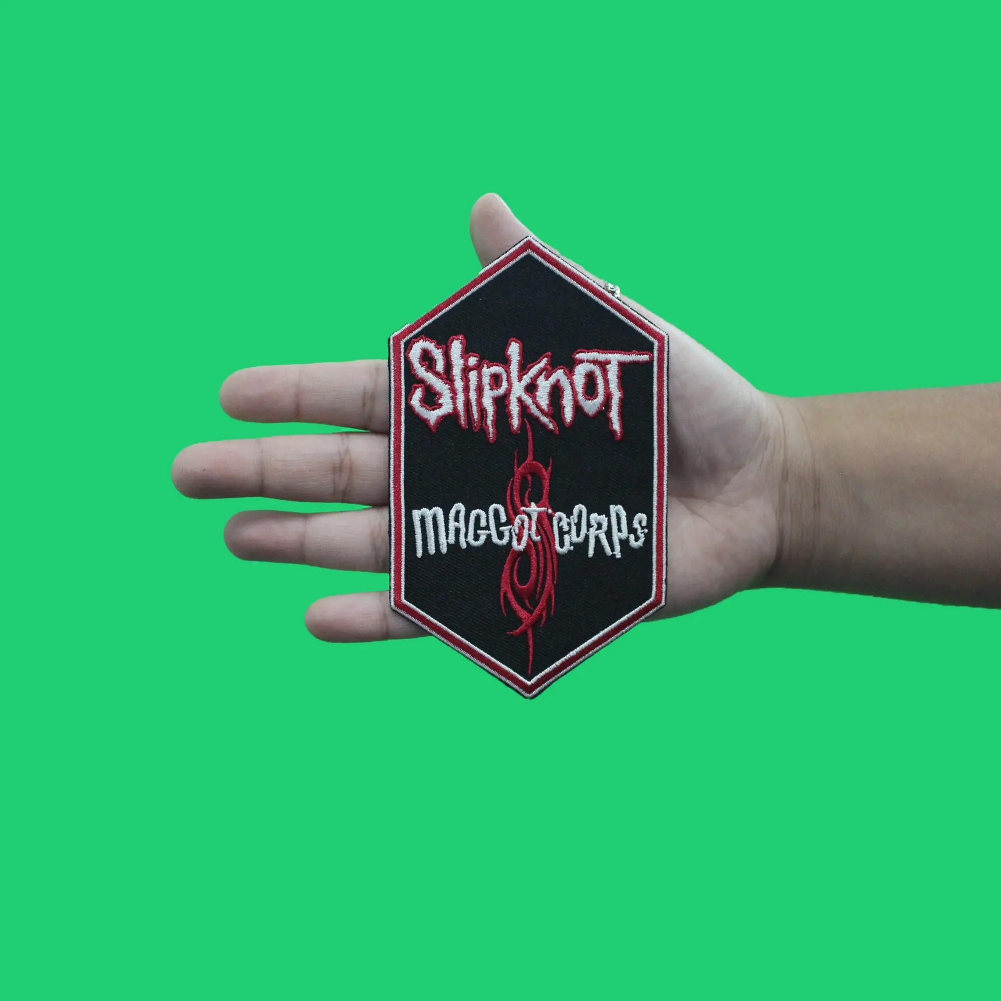 Slipknot Maggot Corps Sigil Patch Mask American Metal Embroidered Iron On - Image 2