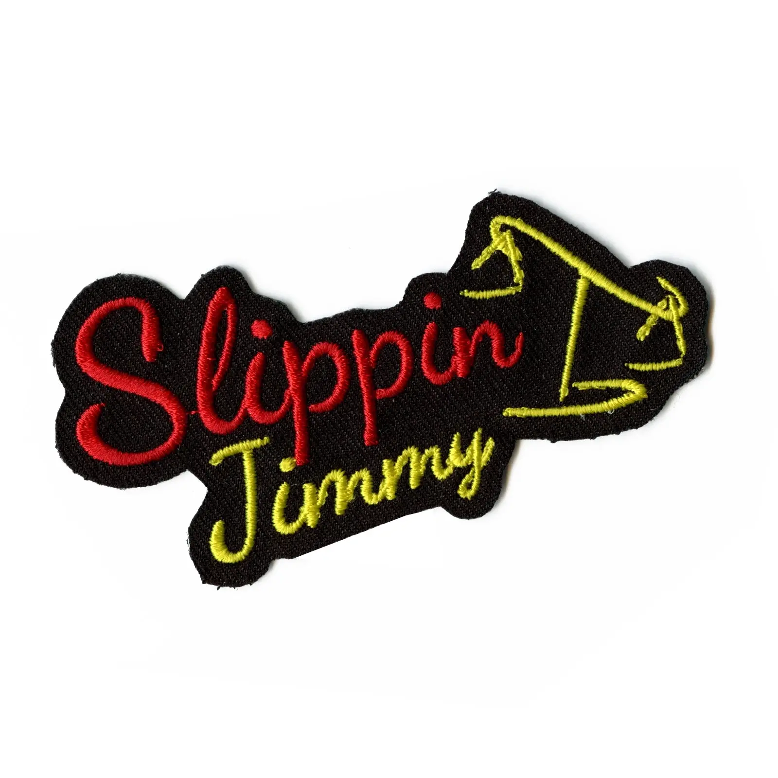 Slipping Jimmy Iron On Patch (Black)