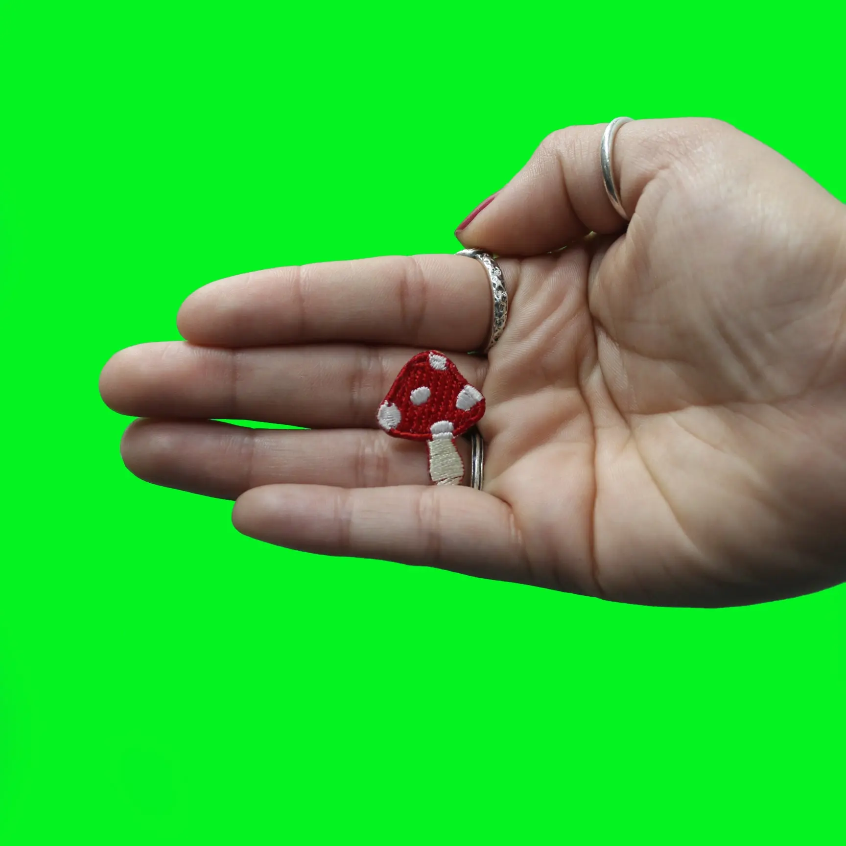 Small Mushroom Iron On Patch - Image 2