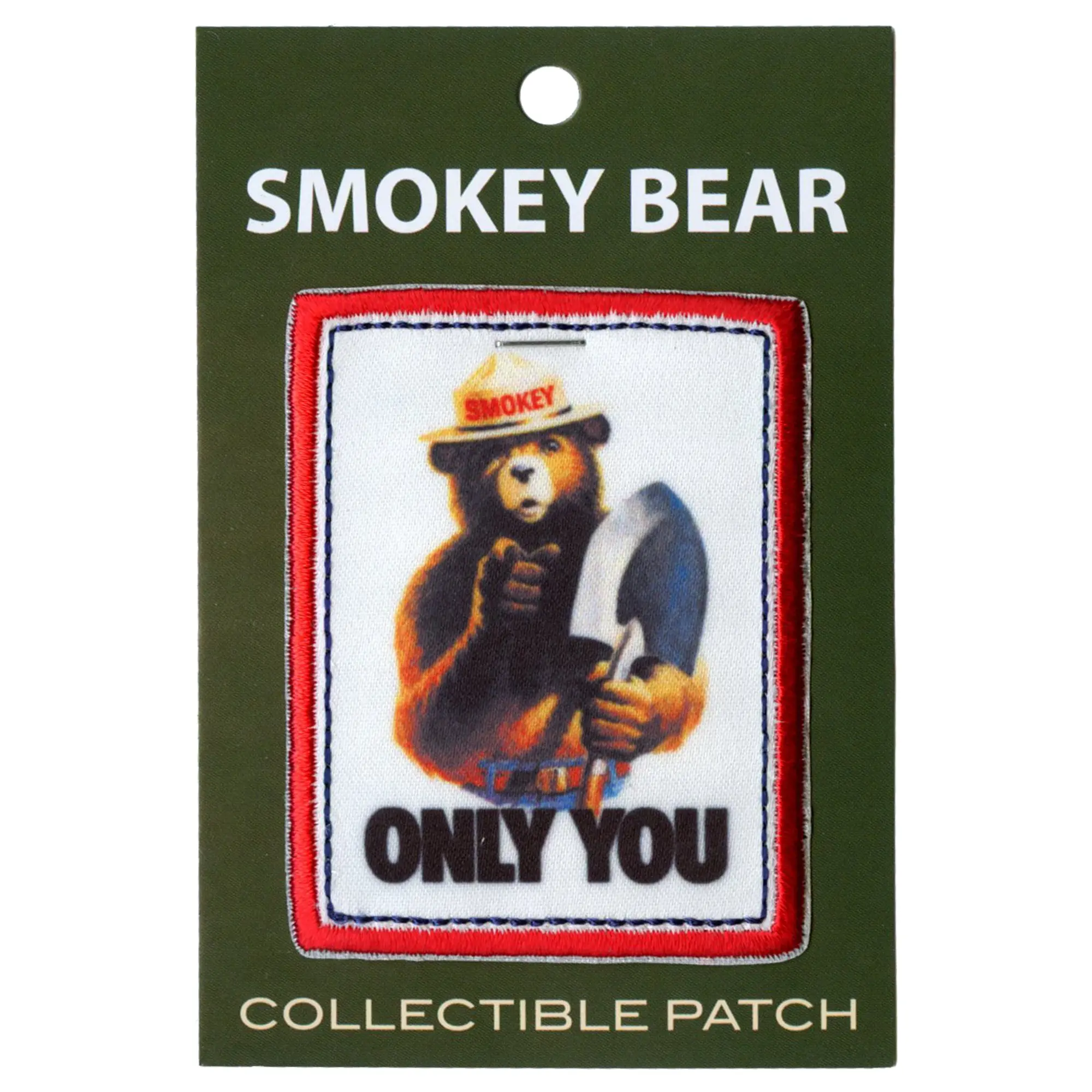 Smokey Bear Only You Patch Prevent Forest Fires Embordered Iron On - Image 2