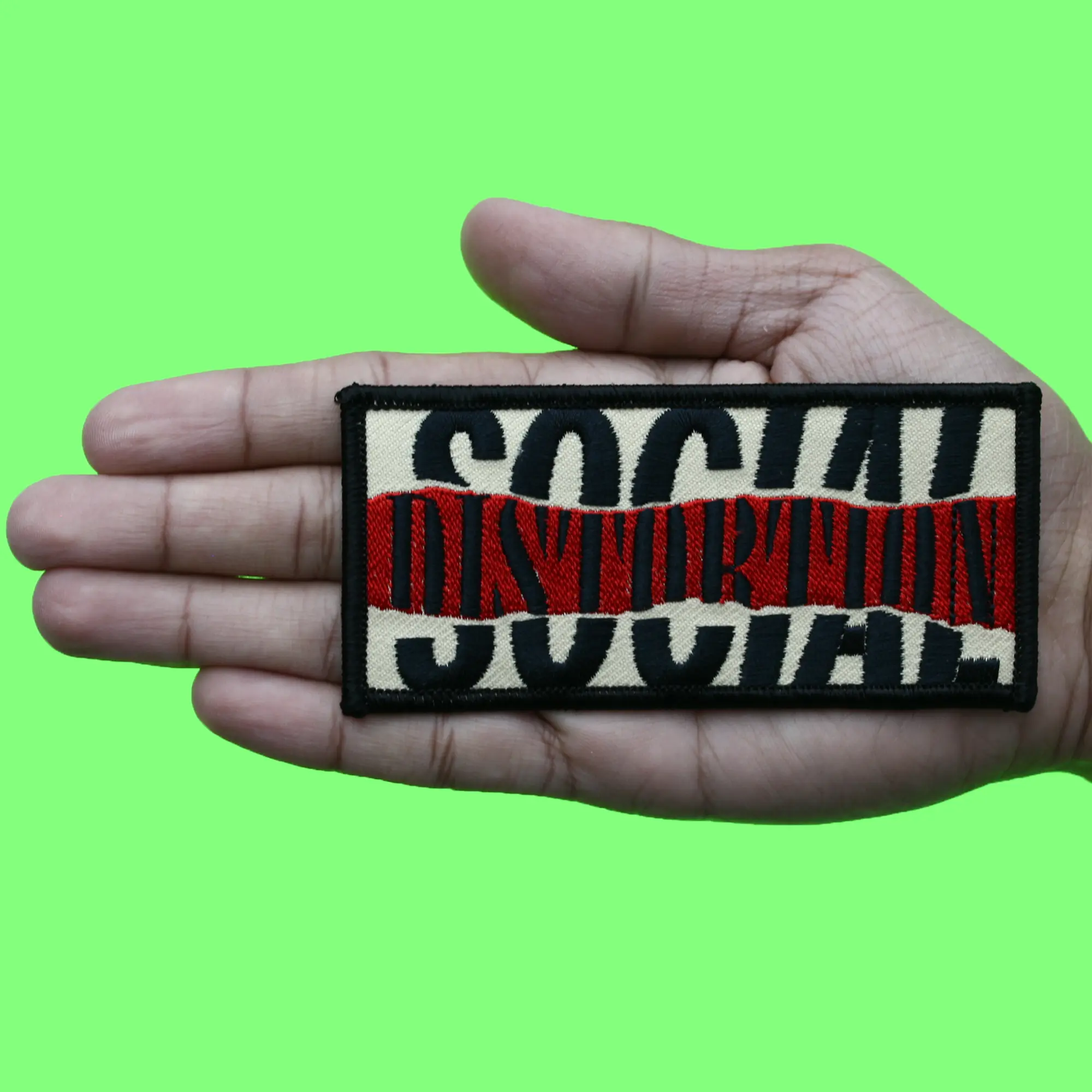 Social Distortion Ripped Logo Patch Punk Rock Music Embroidered Iron On - Image 2