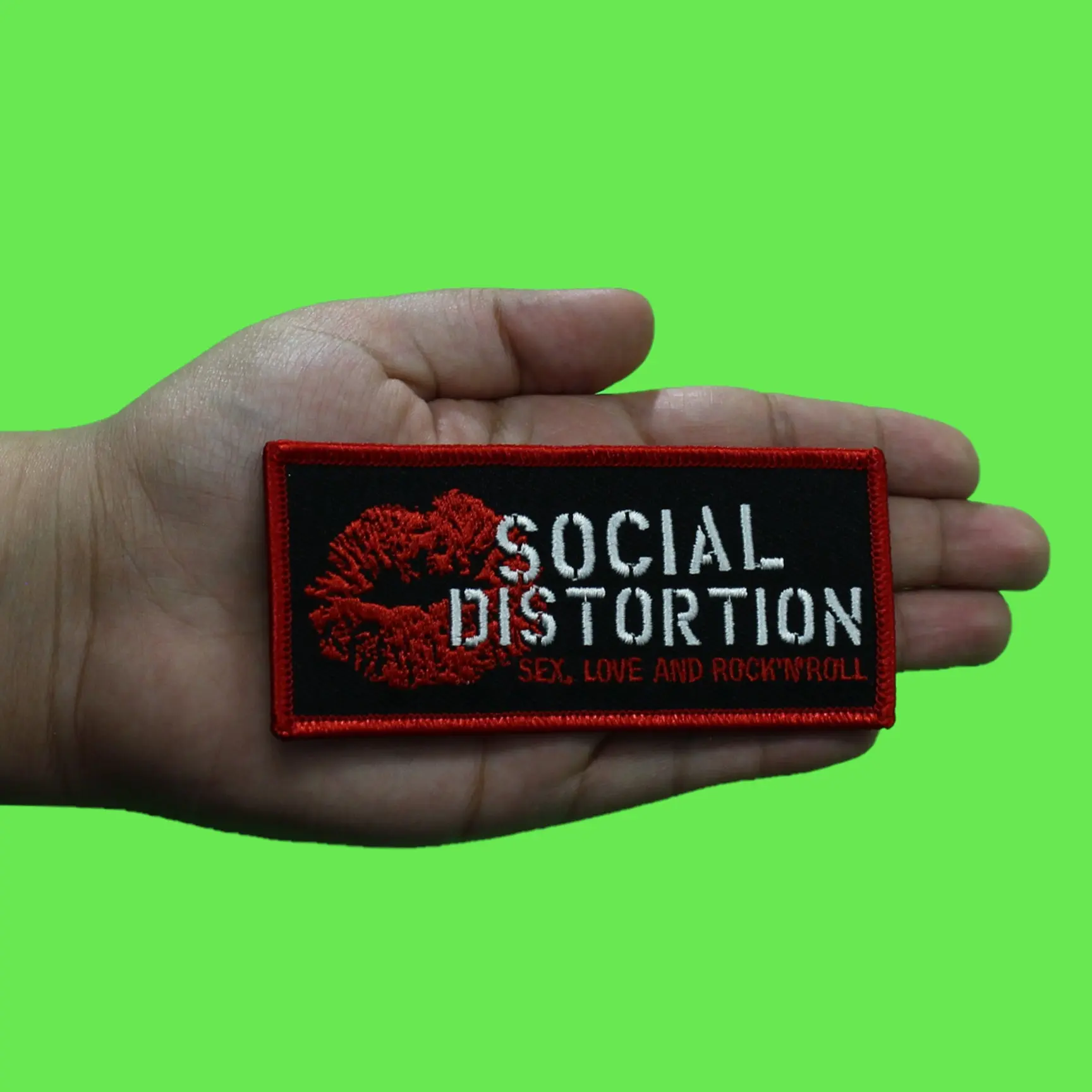Social Distortion Sex Patch Love Rock N' Roll Embroidered Iron On - Image 2