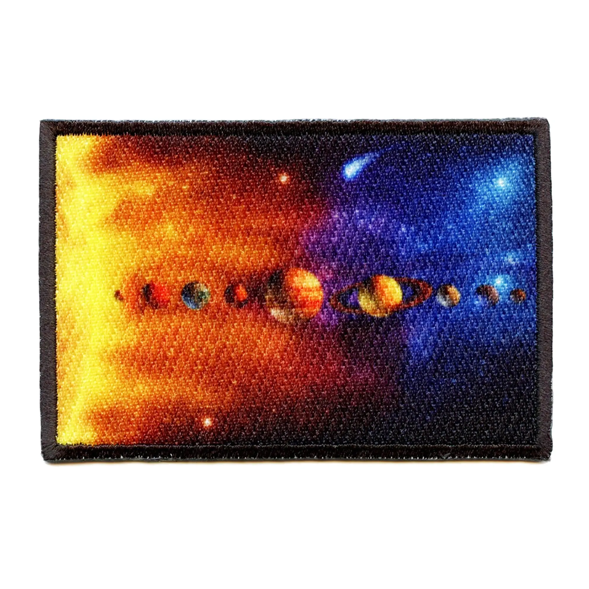 Solar System Planets Patch Sun Space Stars Embroidered Iron On