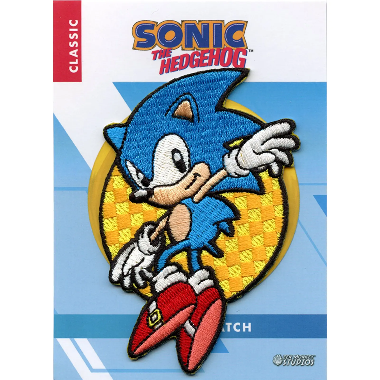Sonic The Hedgehog: Leaping Sonic Embroidered Iron On Patch - Image 2