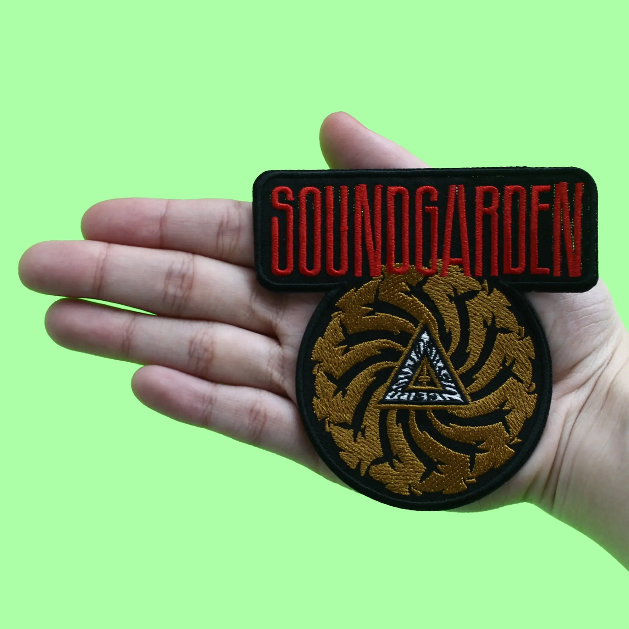 Soundgarden Bad Motor Finger Patch Rock Album Cover Embroidered Iron On - Image 2